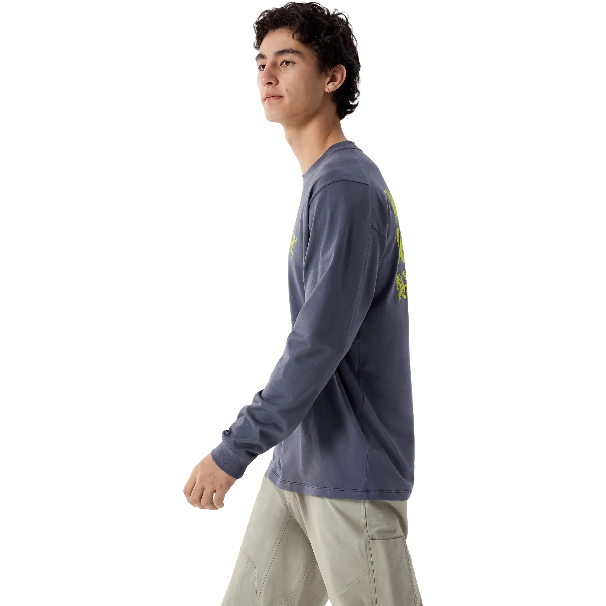 Kragg SL Cotton Bird Tile LS Men blus