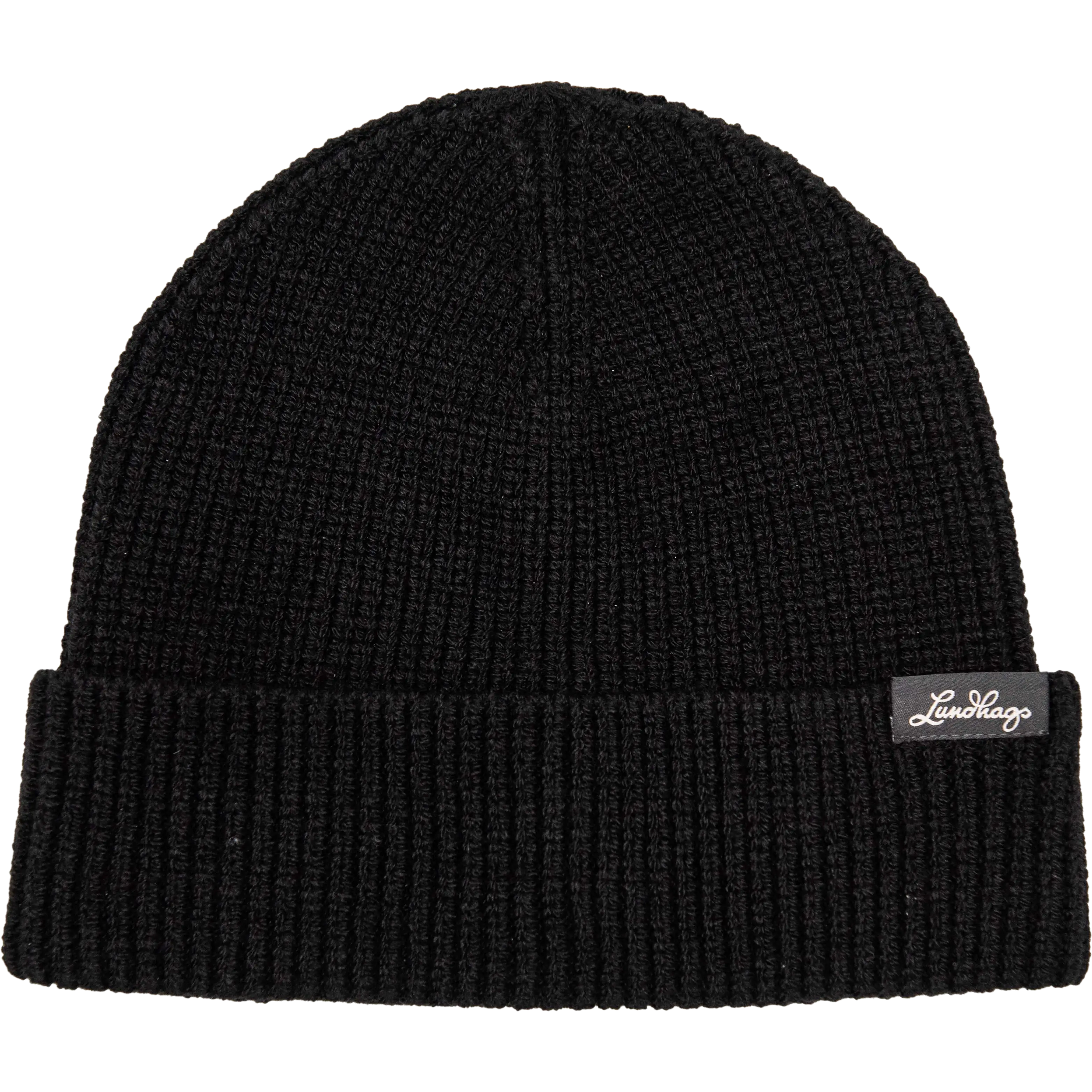 Lundhags Core Ribbed Beanie - Black - One size - Huer