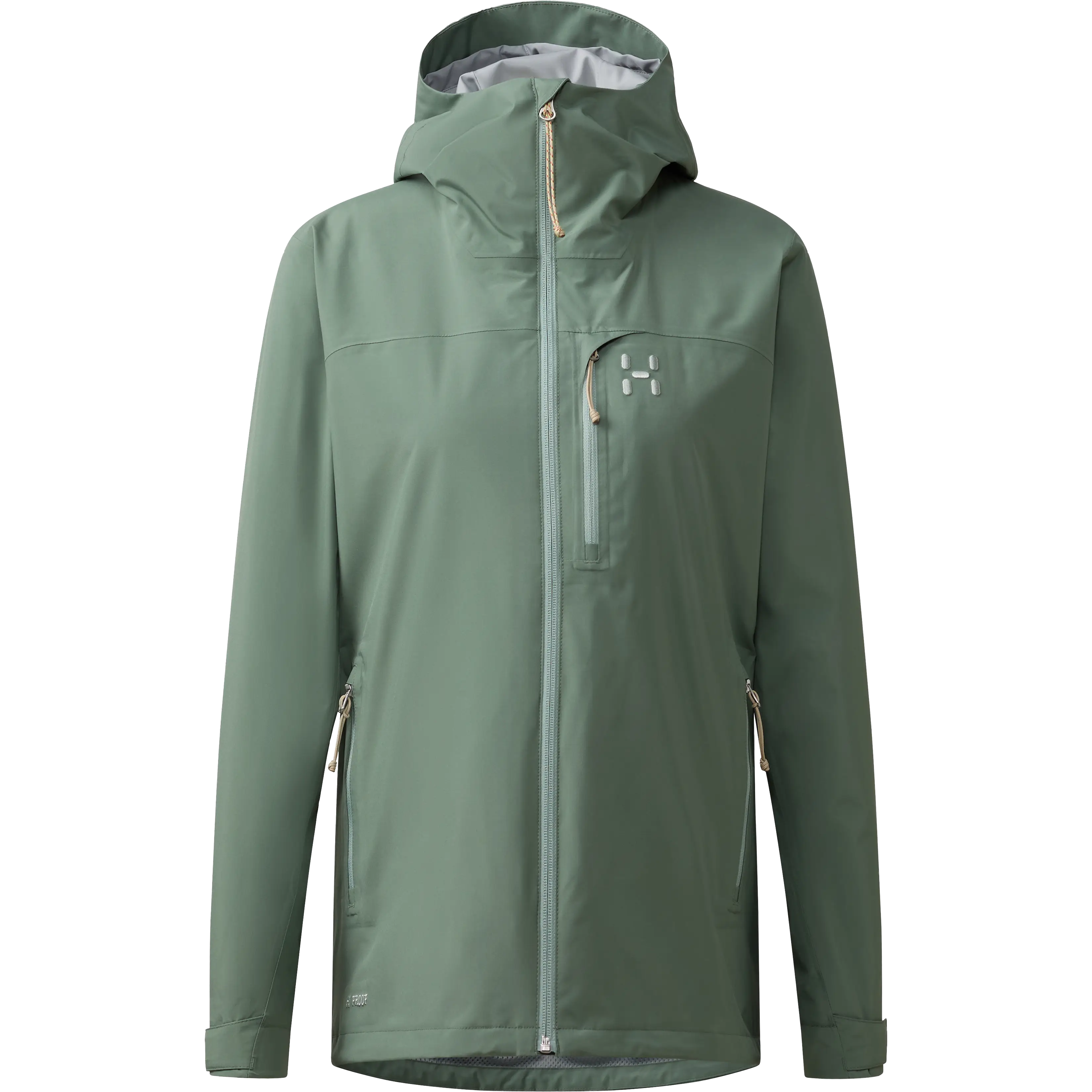 Haglöfs Ozka Proof Jacket Women - Chlorophyll Green - XS - Regnjakker