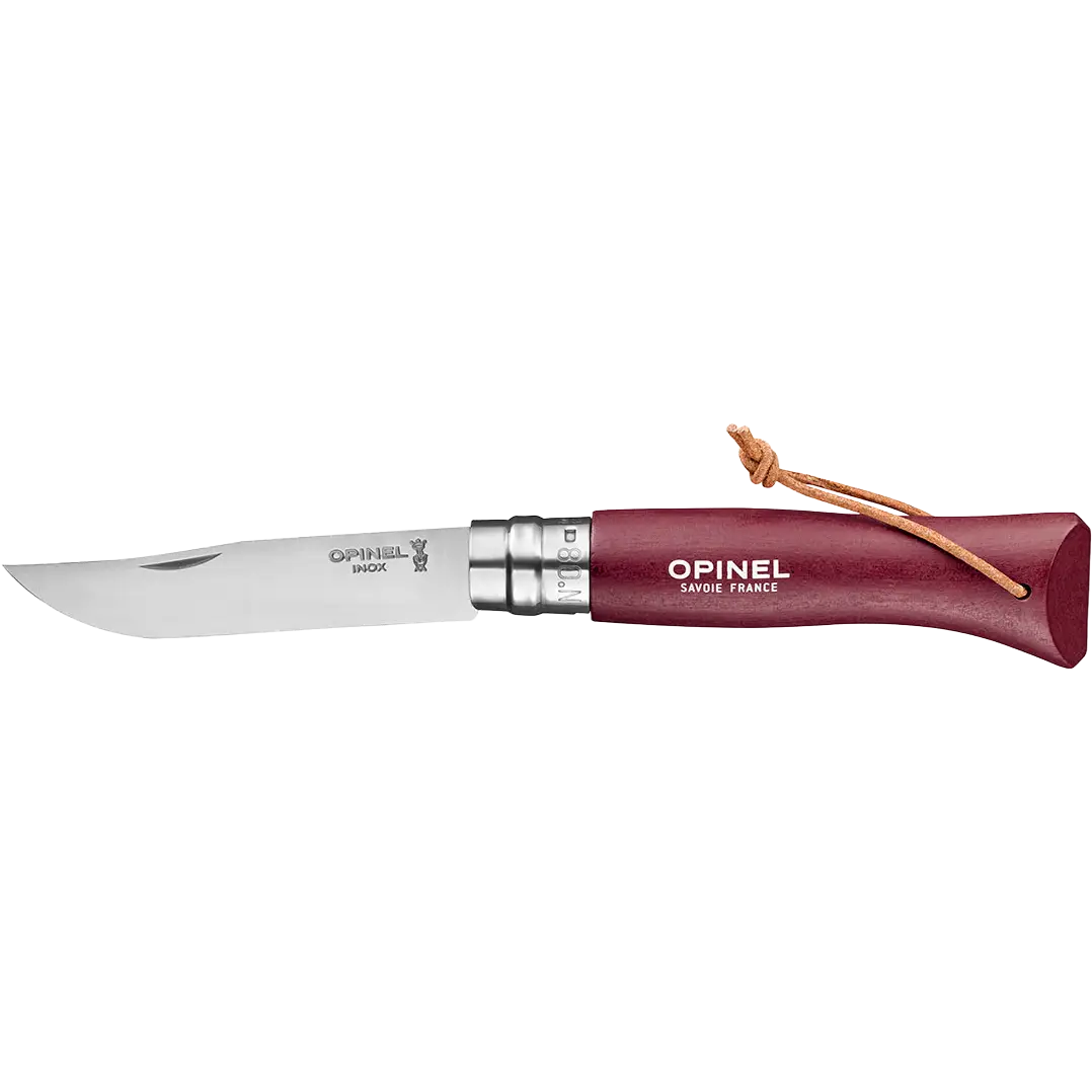 Opinel Trekking No. 08 foldekniv - Burgundy - One size - Foldeknive