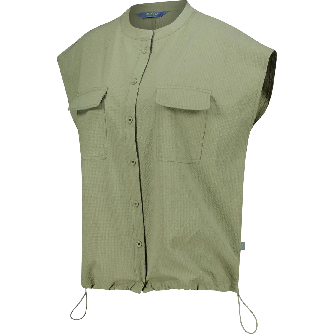 Me°ru' Antibes SS Shirt Women - Oil Green - S - Kortærmet skjorter