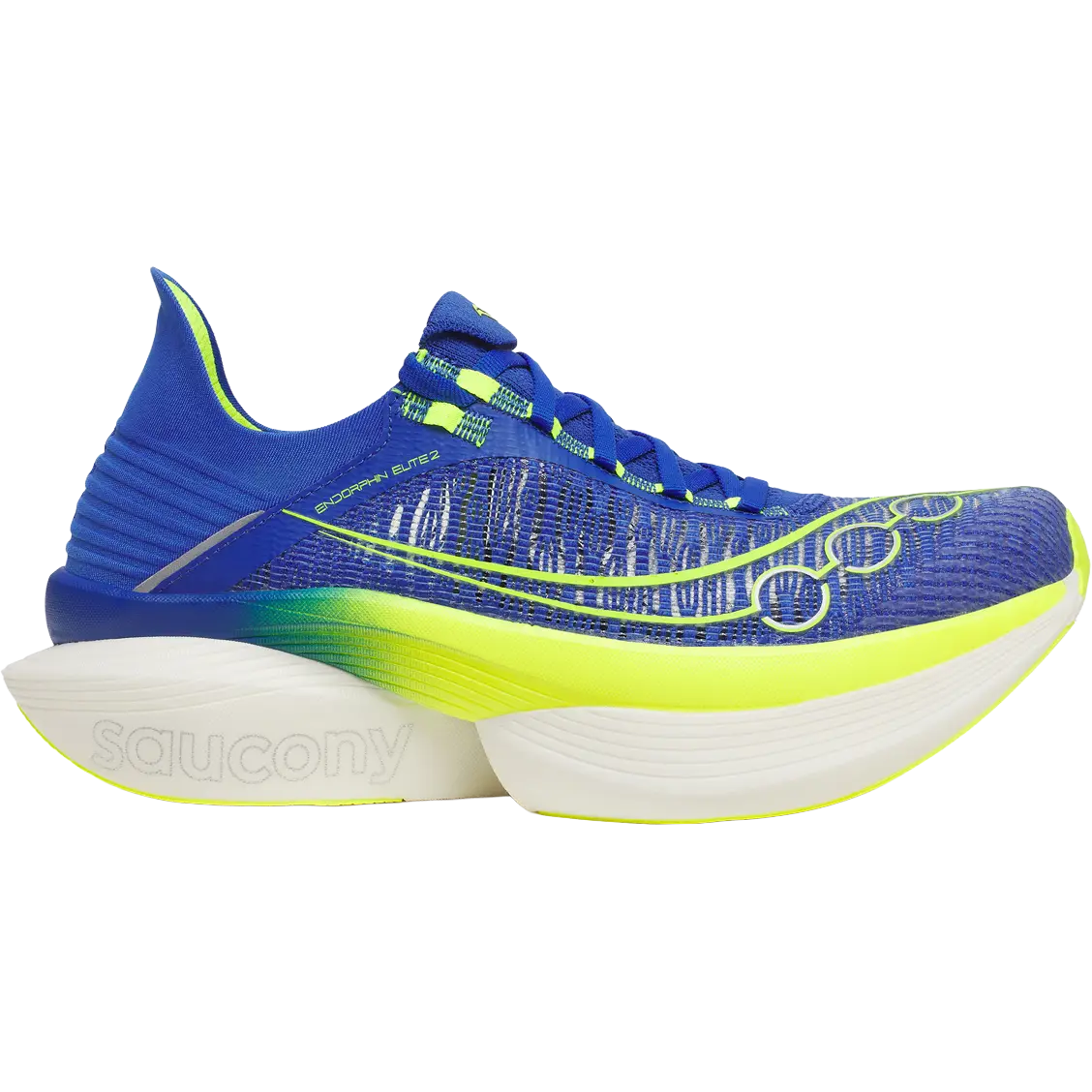 Saucony Endorphin Elite 2 Unisex - Lapis/Citron - US7/EU40 - Konkurrence løbesko