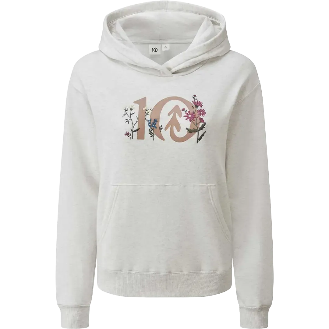 Floral Logo Hoodie Women hættetrøje