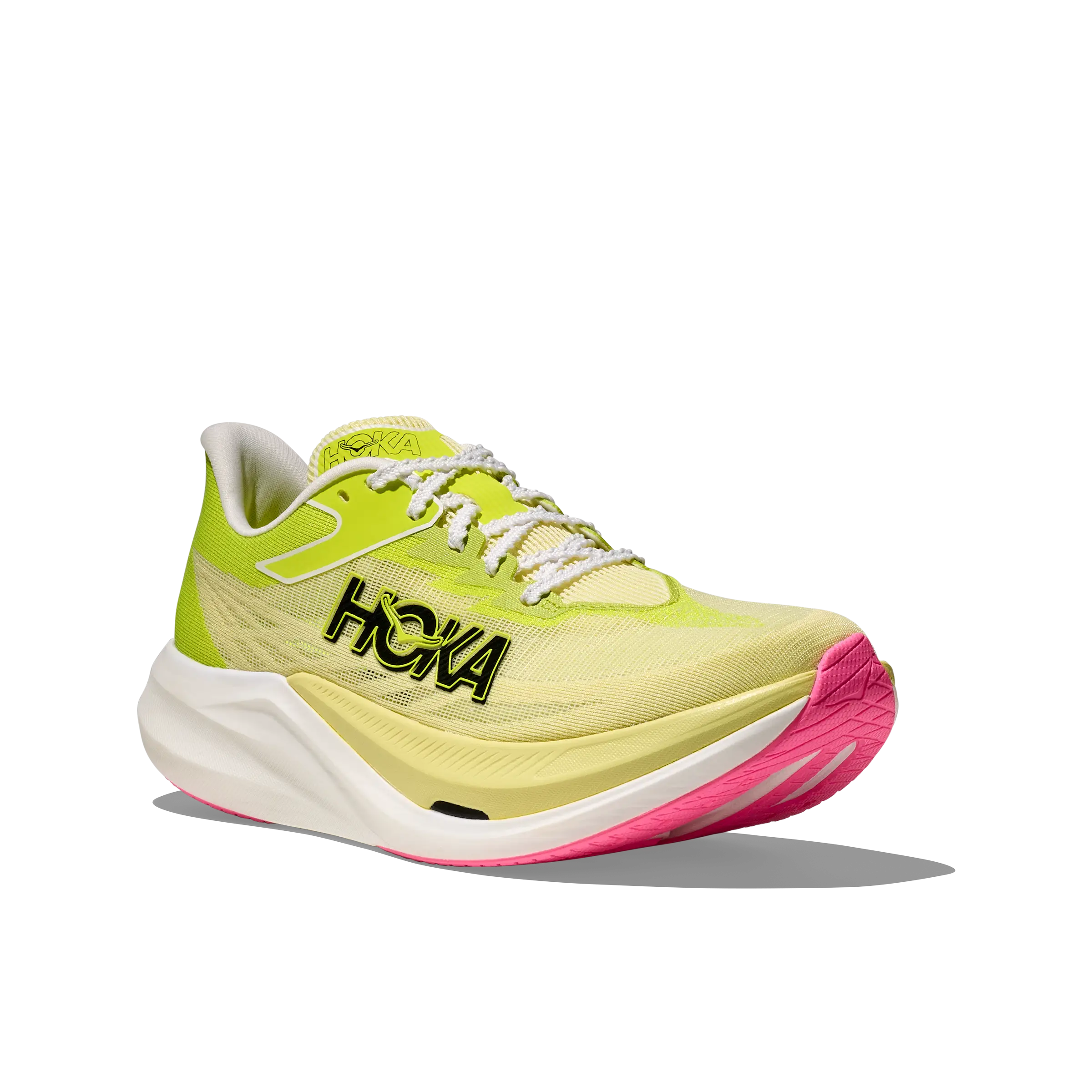 HOKA One One Rocket X 3 Unisex - Sunlight/Neon Hoka Citrus - 42 - Konkurrence løbesko