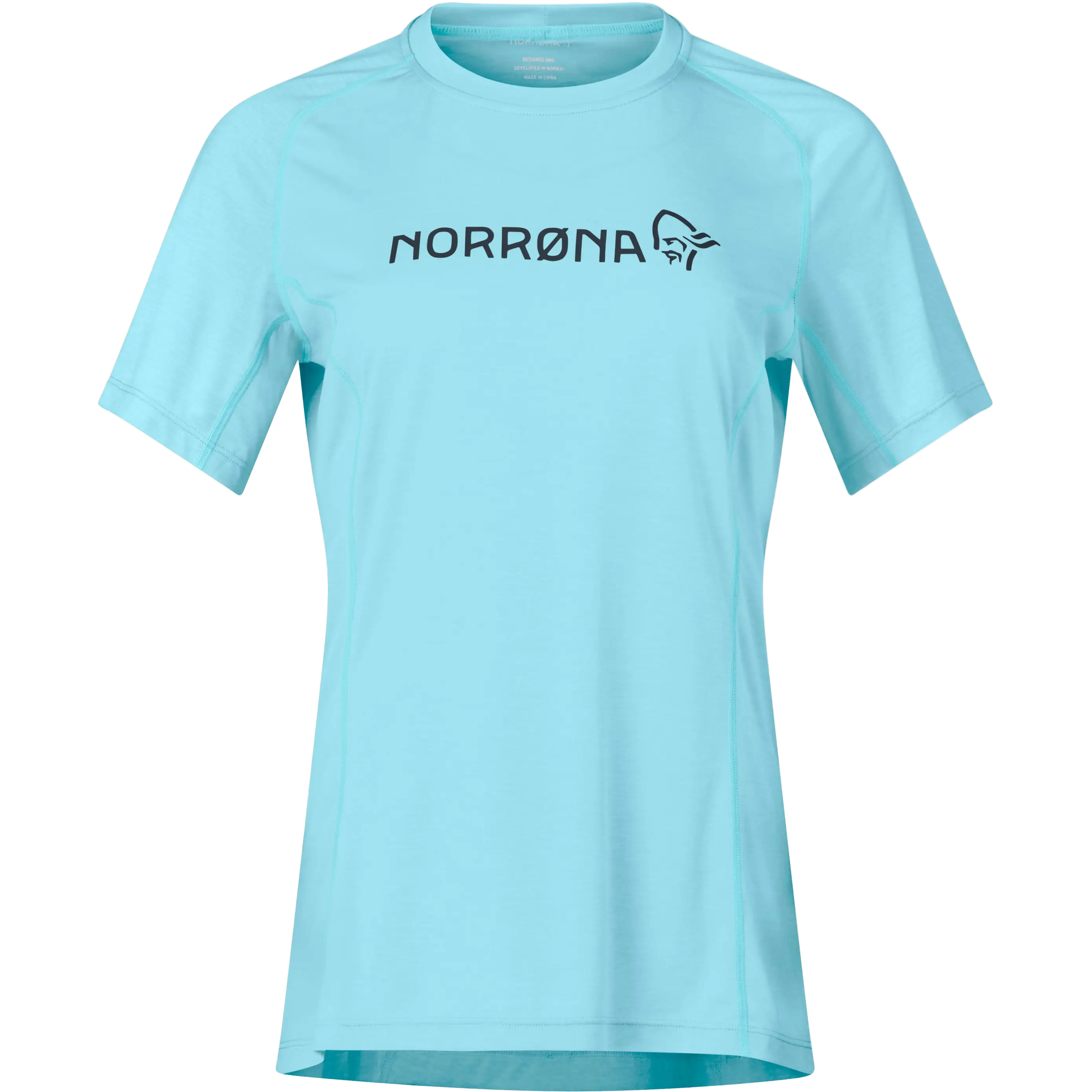 Norrøna Fjørå Equaliser Lightweight T-shirt Wome - Aqua Haze - L - Cykeltrøje