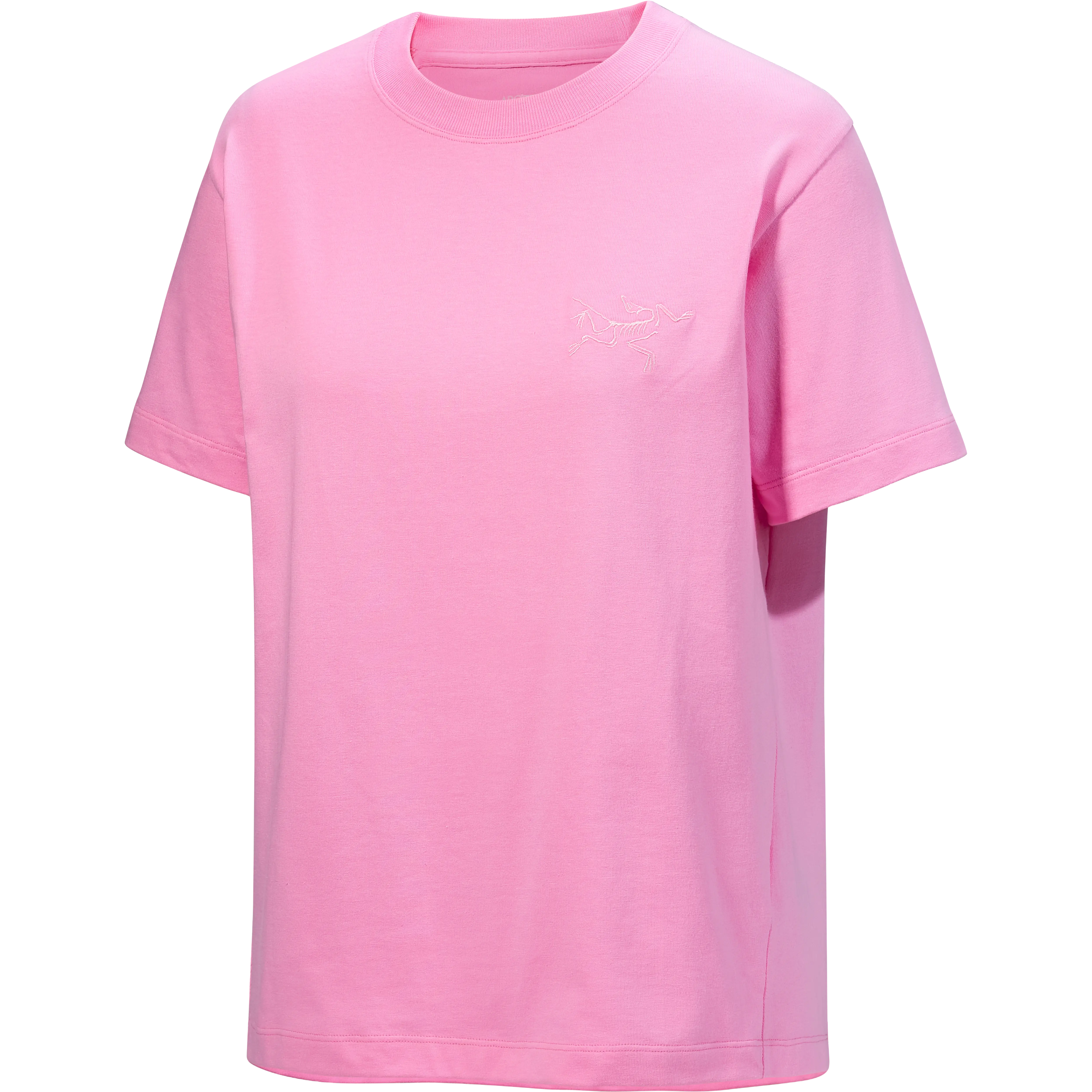 Arcteryx Kragg Cotton Little Bird Crew SS Women - Pineberry - M - Kortærmet T-shirts