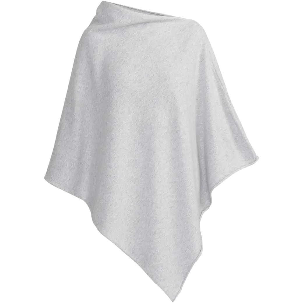 Holebrook Sofie Poncho - Marble Grey - One size - Striktrøjer