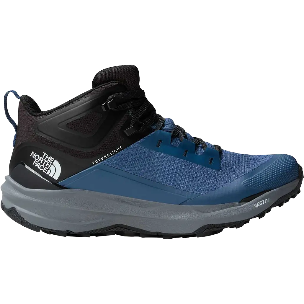 The North Face Vectiv Exploris 2 Mid Futurelight Men herrestøvle - Shady Blue/TNF Black - US10,5/EU44 - Vandrestøvler