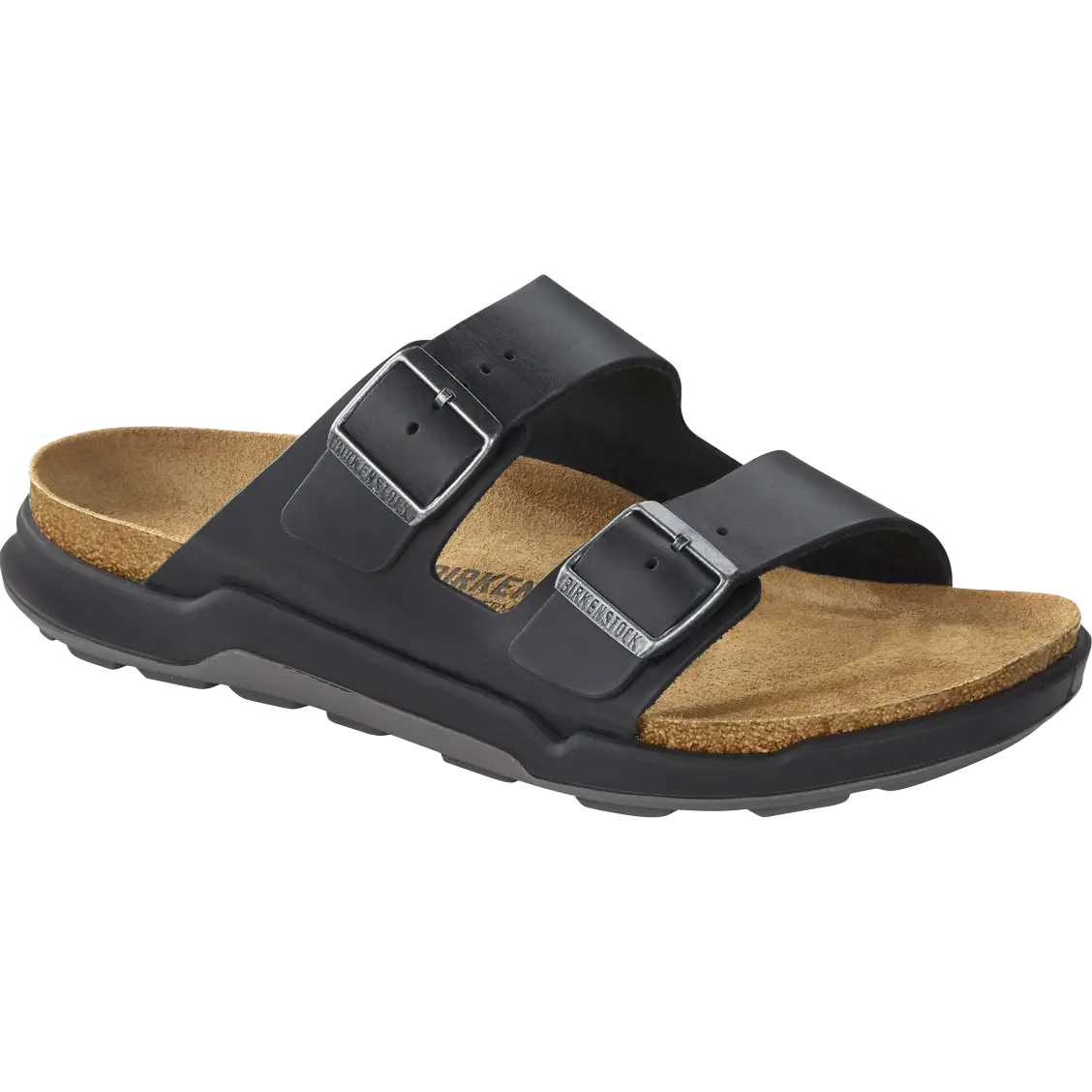 Birkenstock Arizona Crosstown Waxy Leather Men sandal - Black - 39 - Sandaler