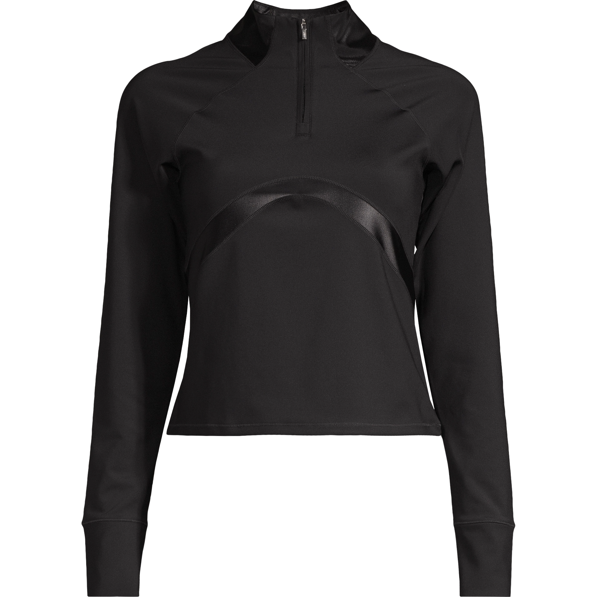 Casall Shiny Matte Long Sleeve Woman - Black - M - Langærmet T-shirts