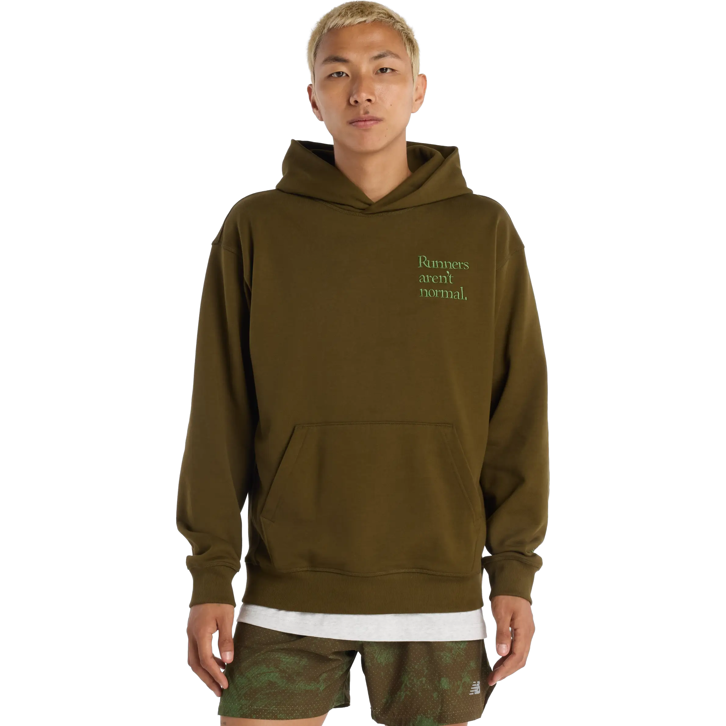 New Balance Athletics Runners Arent Normal Hoodie Me - Woodland - XL - Hættetrøje