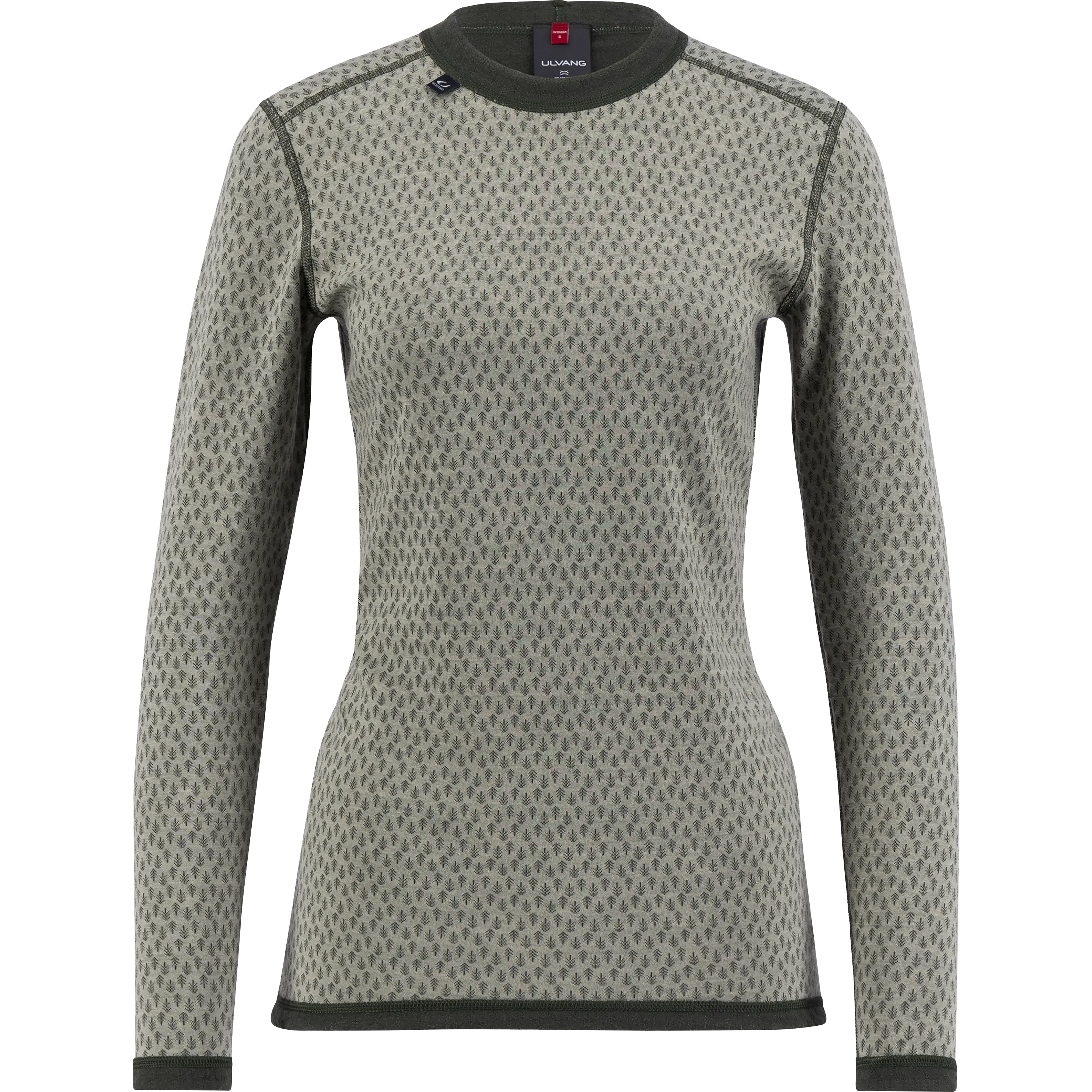 Ulvang Comfort 200 Round Neck Women - Agate Grey/Urban Chic - S - Undertrøjer