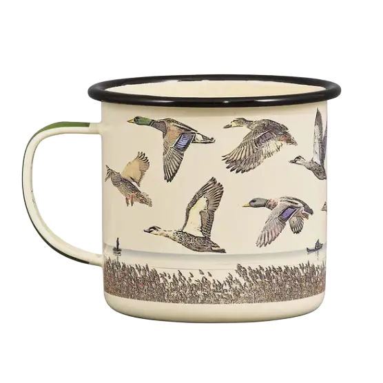 Gift Republic Enamel Mug krus - Lake & Ducks - One size - Spisegrej