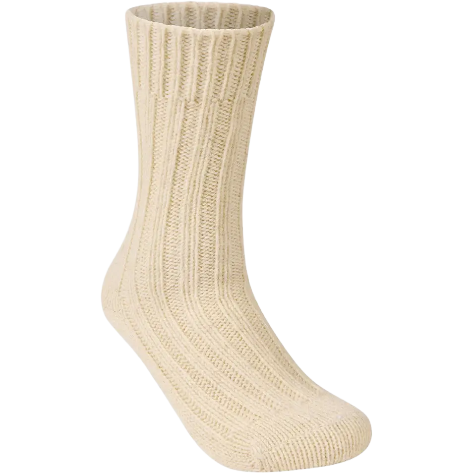MJM Socks Rib 511 Alpaca-Wool - Off White - 43-45 - Uldsokker