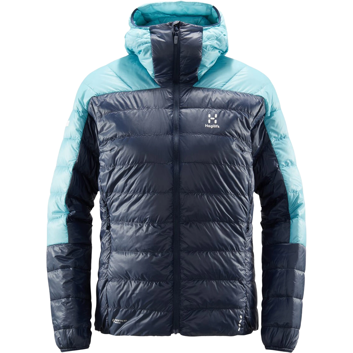Haglöfs L.I.M Down Hood Women dunjakke - Tarn Blue/Frost Blue - S - Overgangsjakker