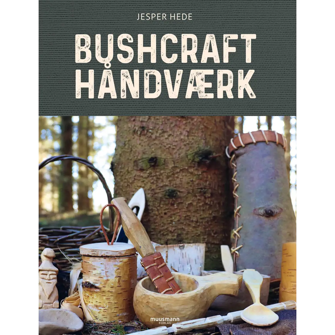 Muusmann Forlag Bushcrafthåndværk bog - Blå;Brun;Grøn - One size - Udstyr