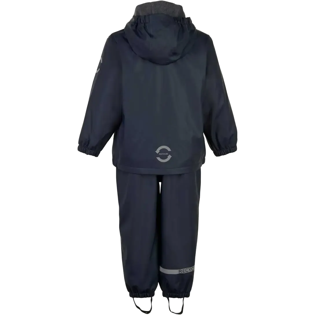 PU Rain Set m. fleece og seler regnsæt str. 86-104