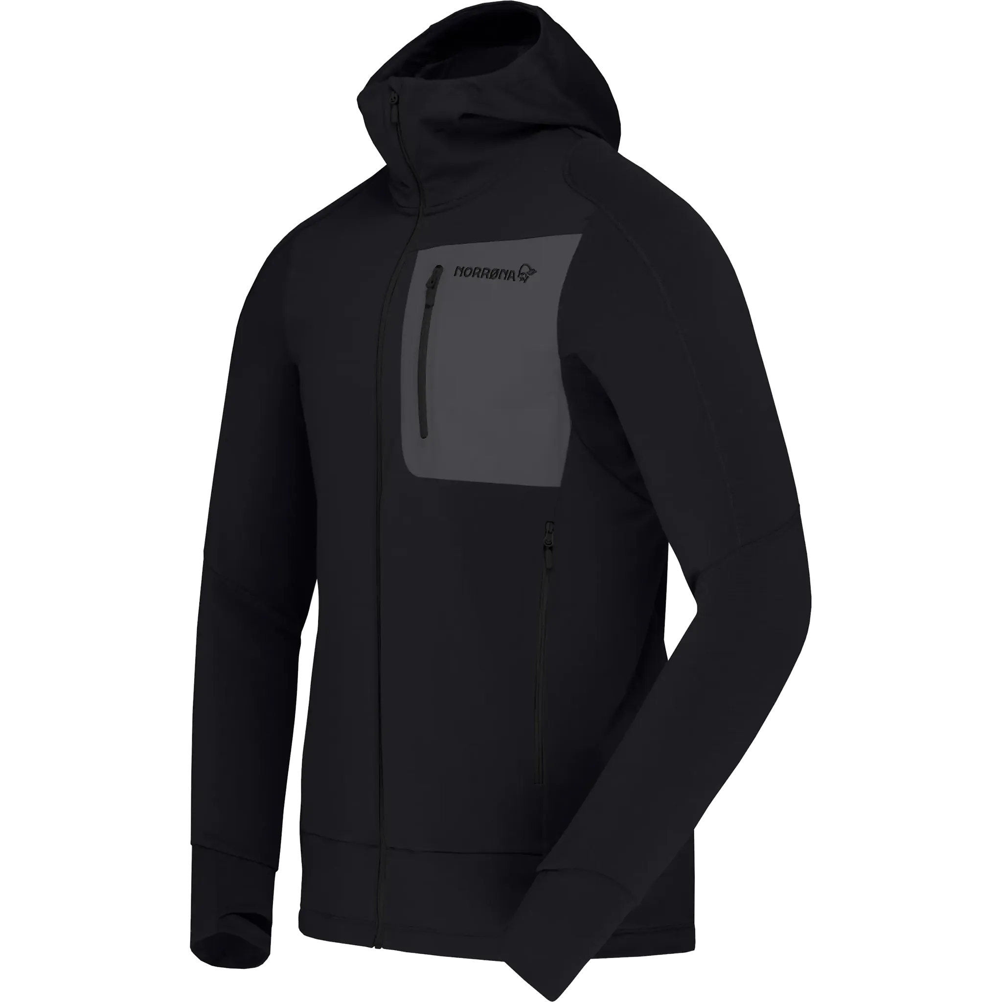 Falketind Power Grid Zip Hood Men