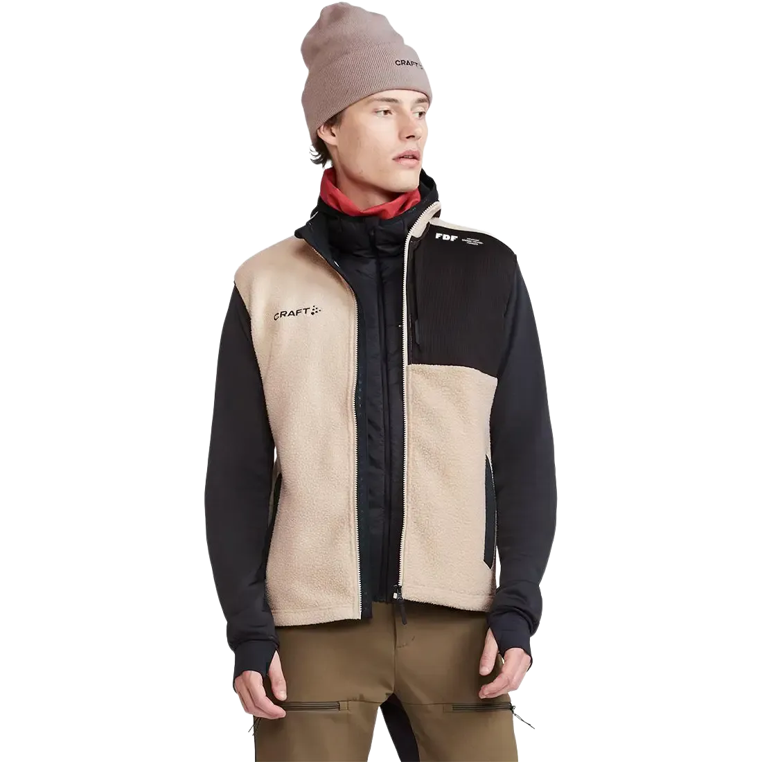 ADV Explore Pile Fleece Vest m/Logo Men