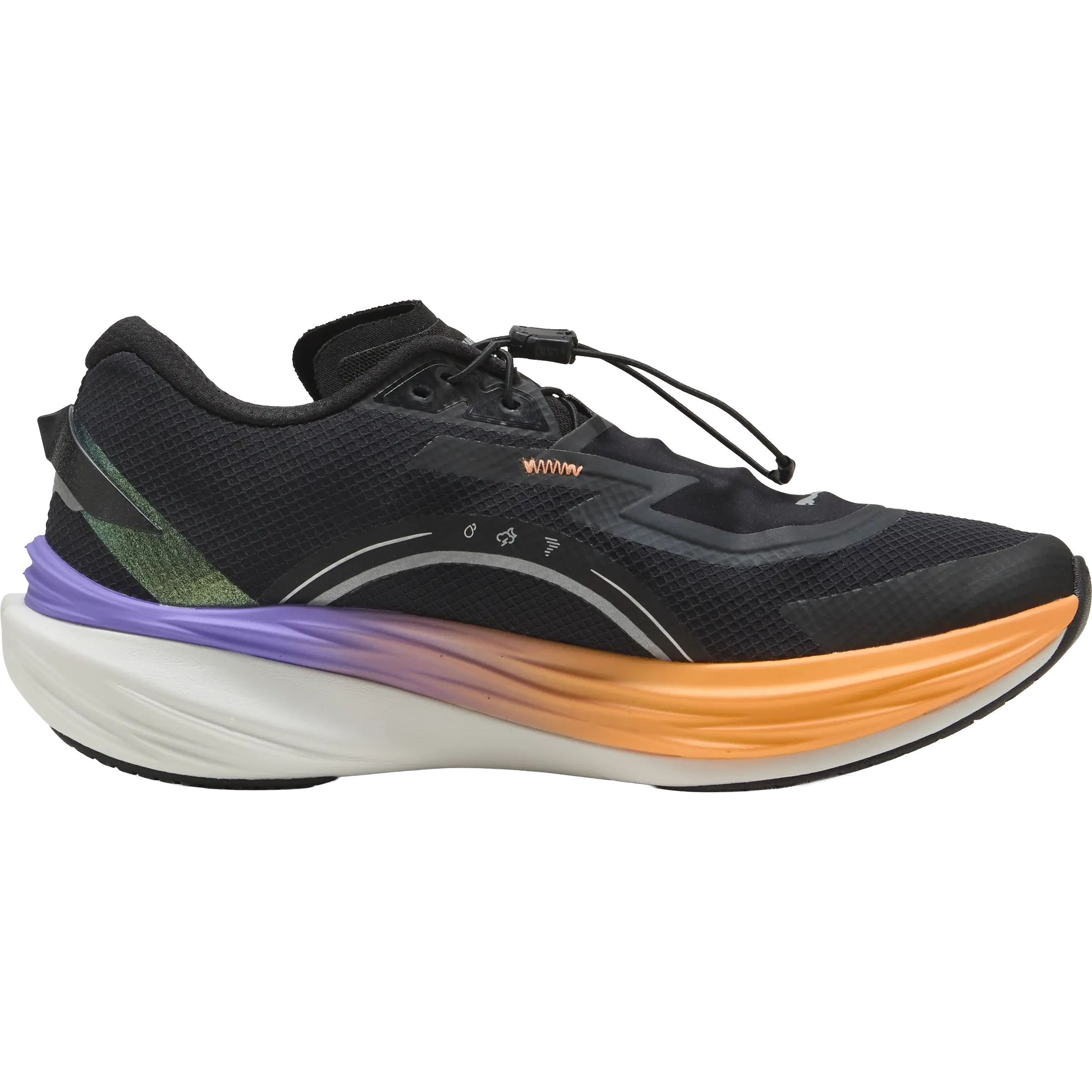 Puma Deviate Nitro 3 WTR+ Men - PUMA Black/Heat Fire - 44 - Løbesko