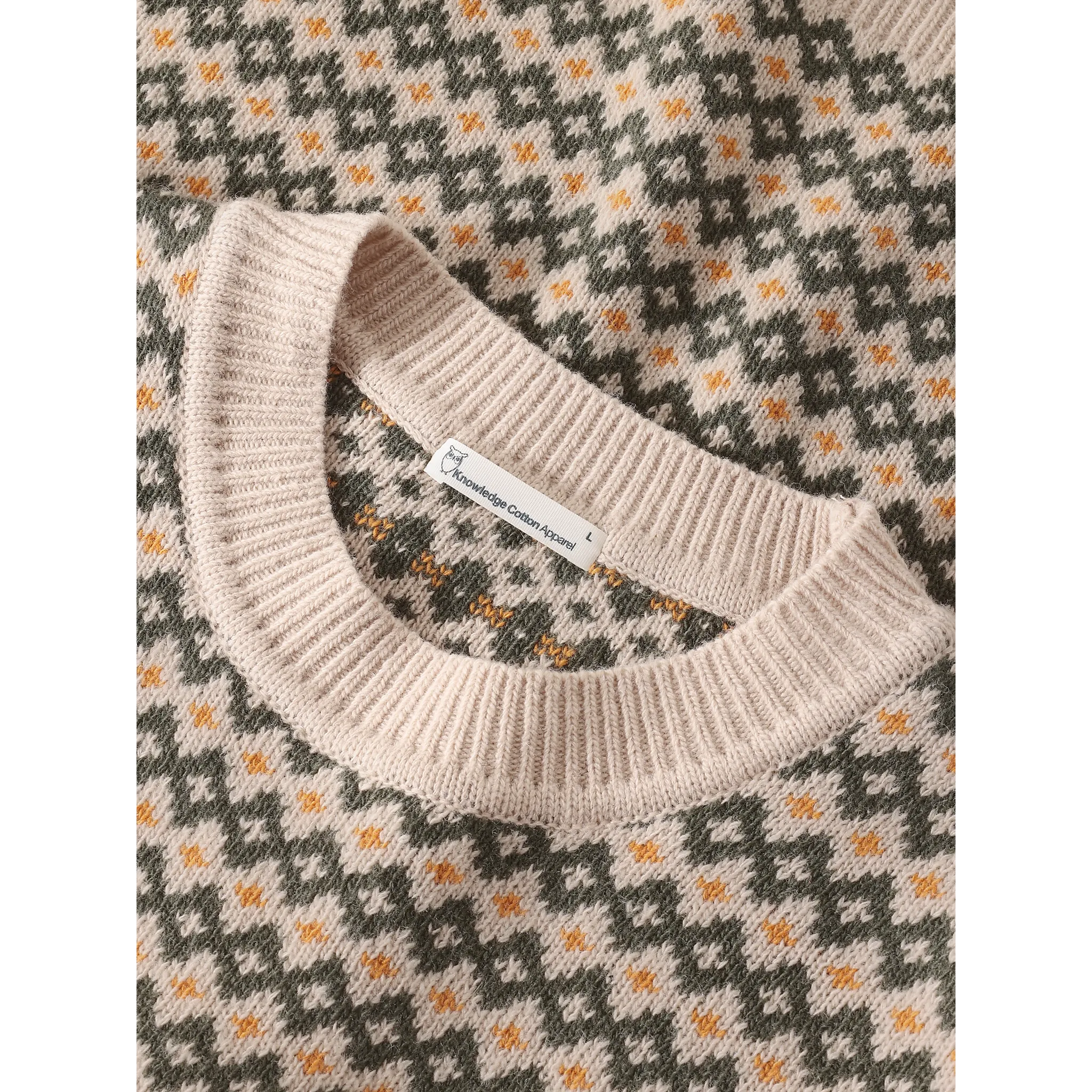 Lambswool Jacquard Sweater Men