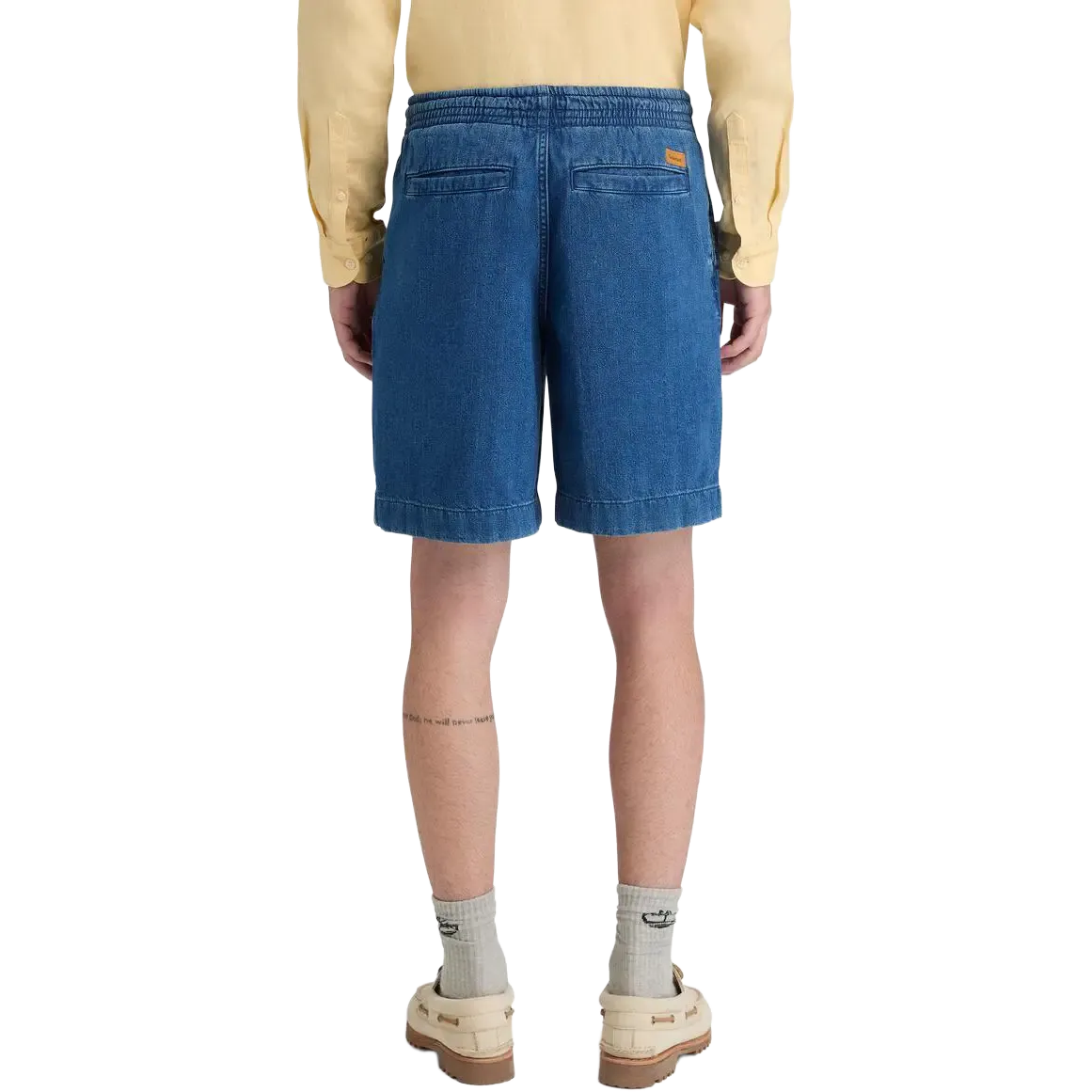 Herringbone Denim Shorts Men