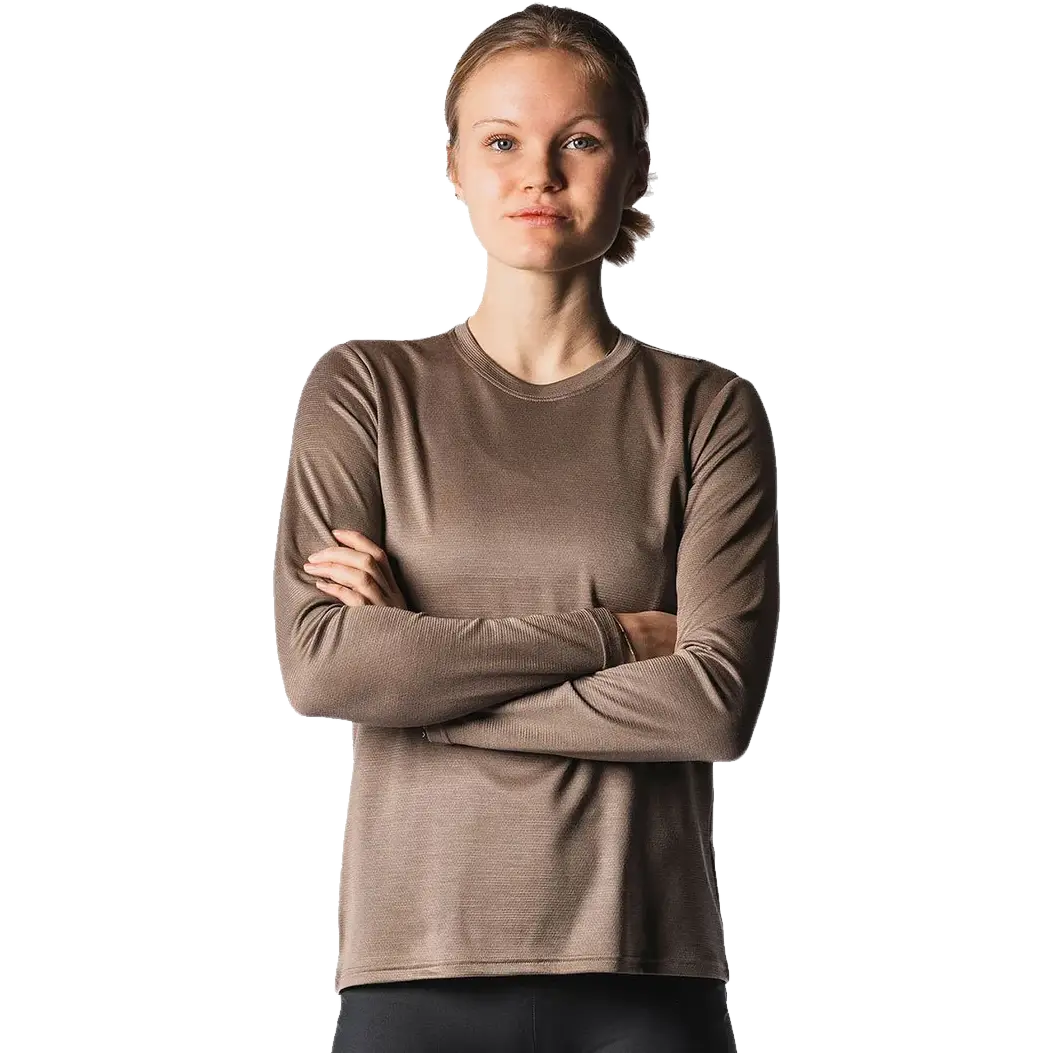 Fusion Technical Merino 150 LS Shirt Women - Sand - L - Tynde trøjer