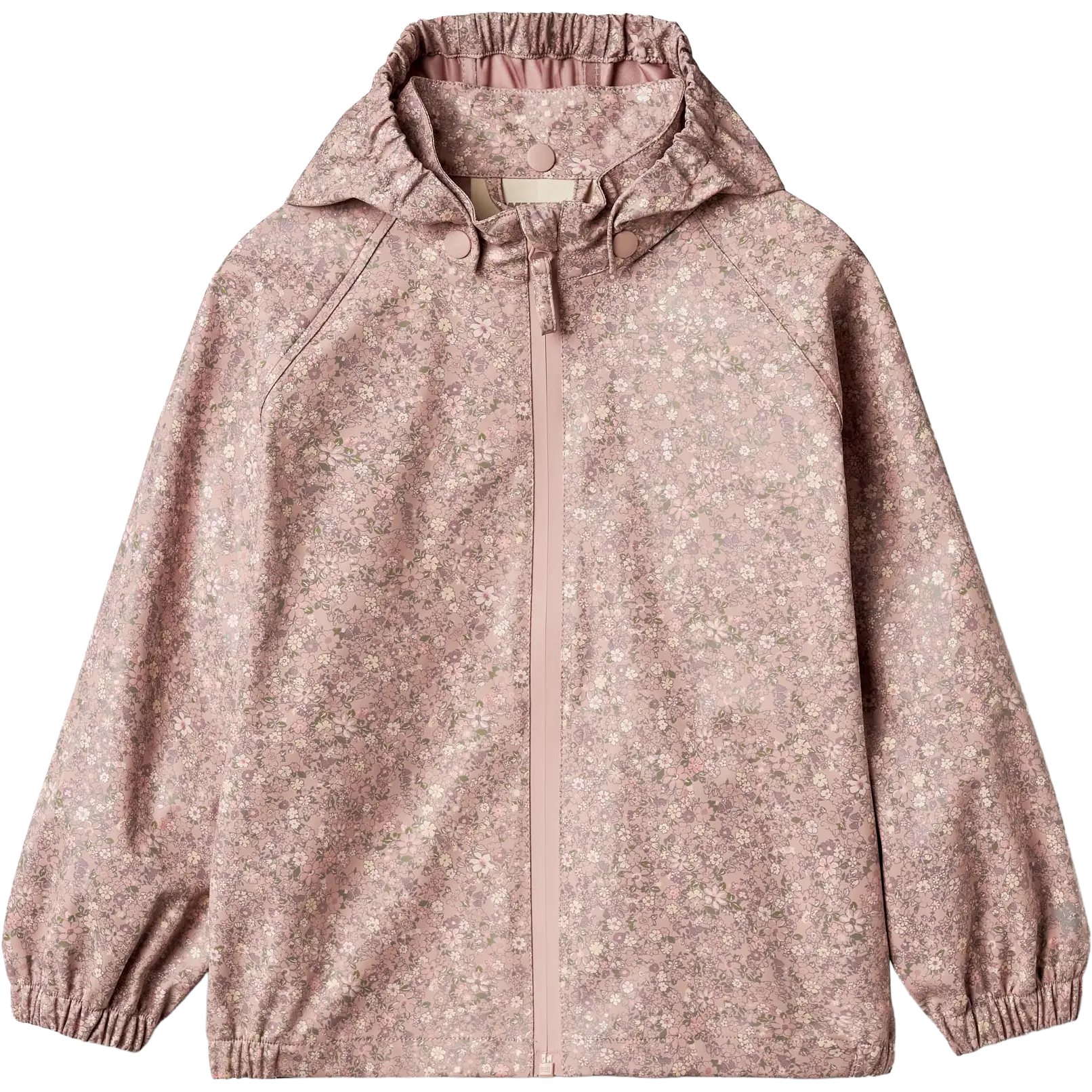 Wheat Rainwear Chardy Jacket Kids Print - Powder Flower Meadow - 104/4y - Regnjakker til børn
