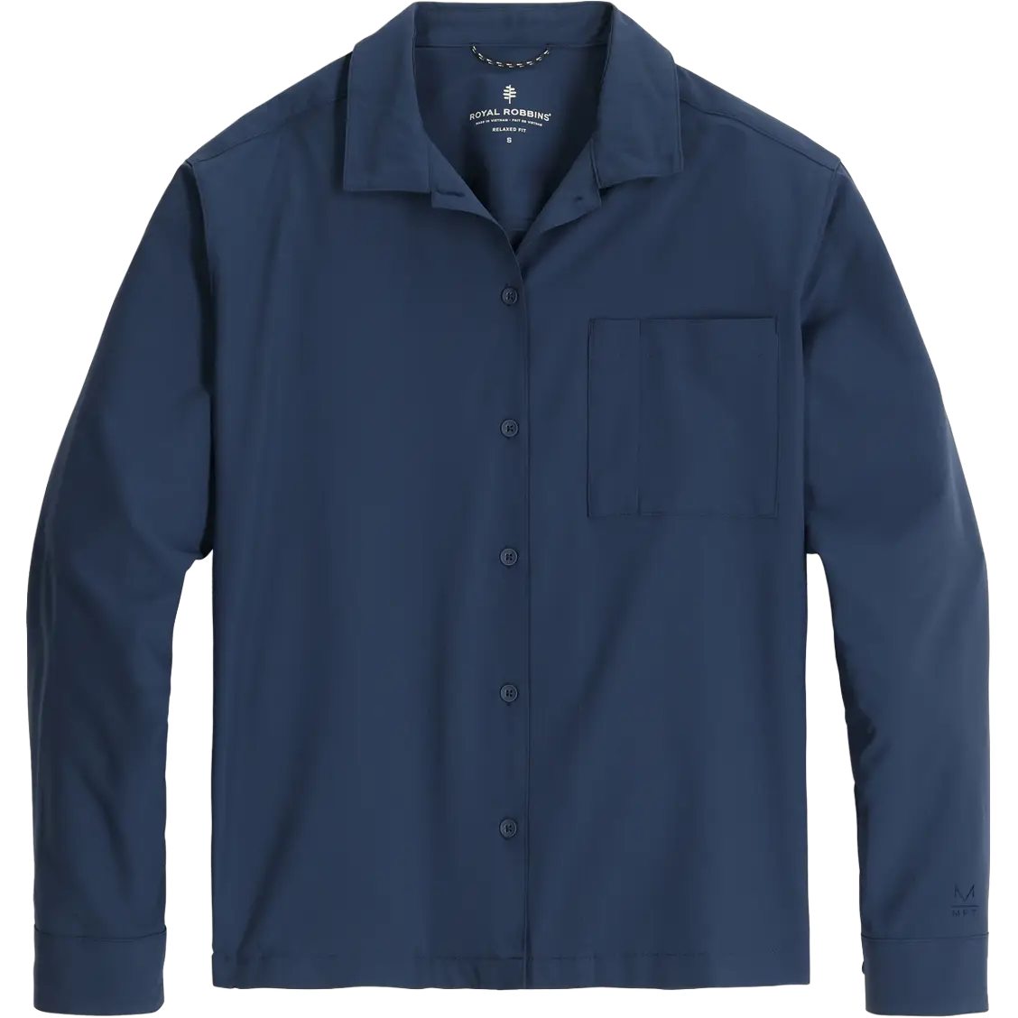 Royal Robbins Expedition III L/S Women - Deep Blue - XL - Langærmet skjorter