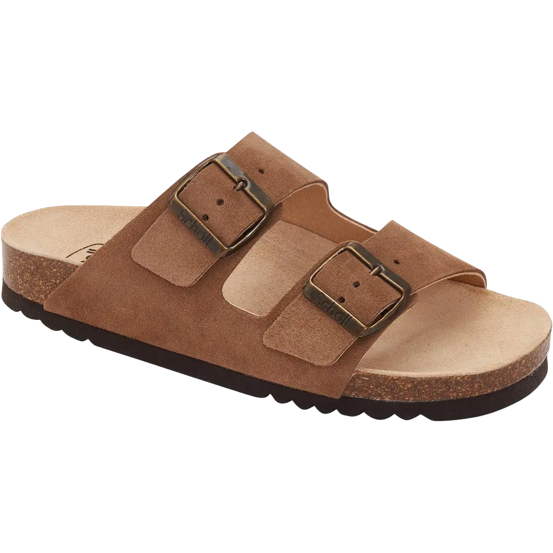 Scholl Josephine Suede Women damesandal - Brown - 42 - Sandaler
