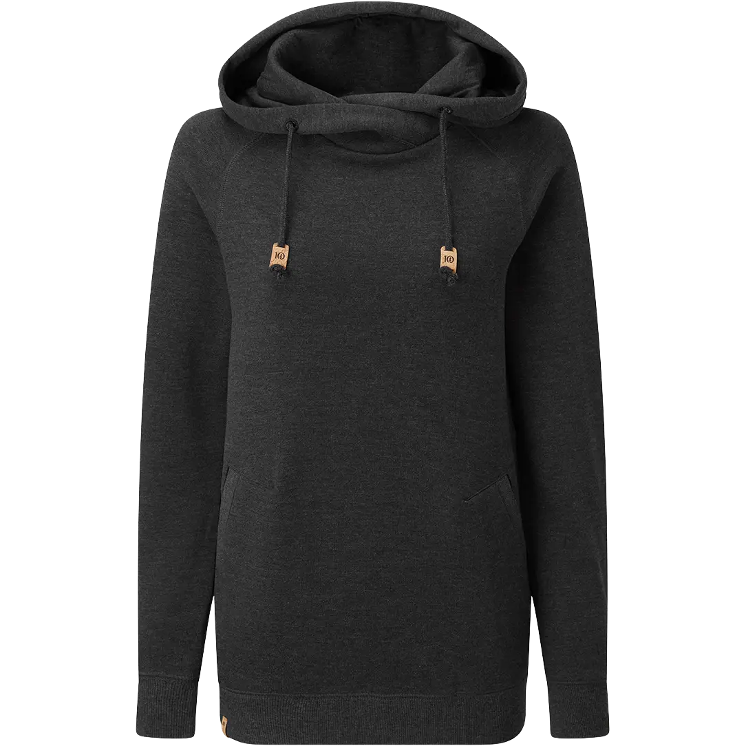 Tentree Burney Hoodie Women hættetrøje - Meteorite Black Heather - XS