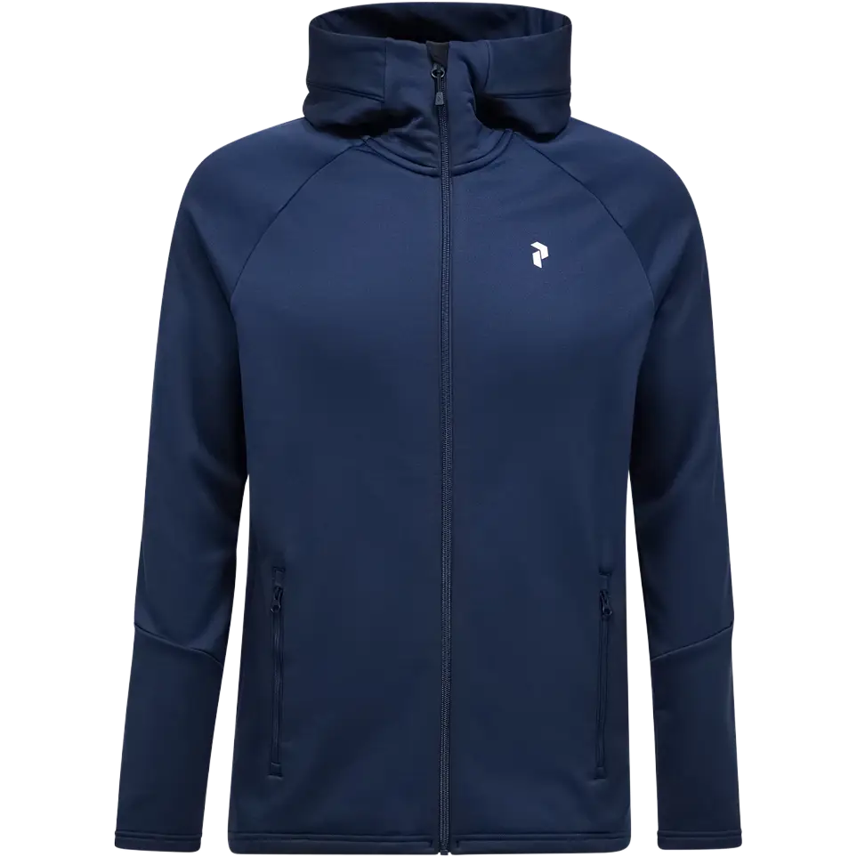 Peak Performance Rider Essentials Zip Hood Men - Blue Shadow/Blue Shadow/ - M - Fleecetrøjer