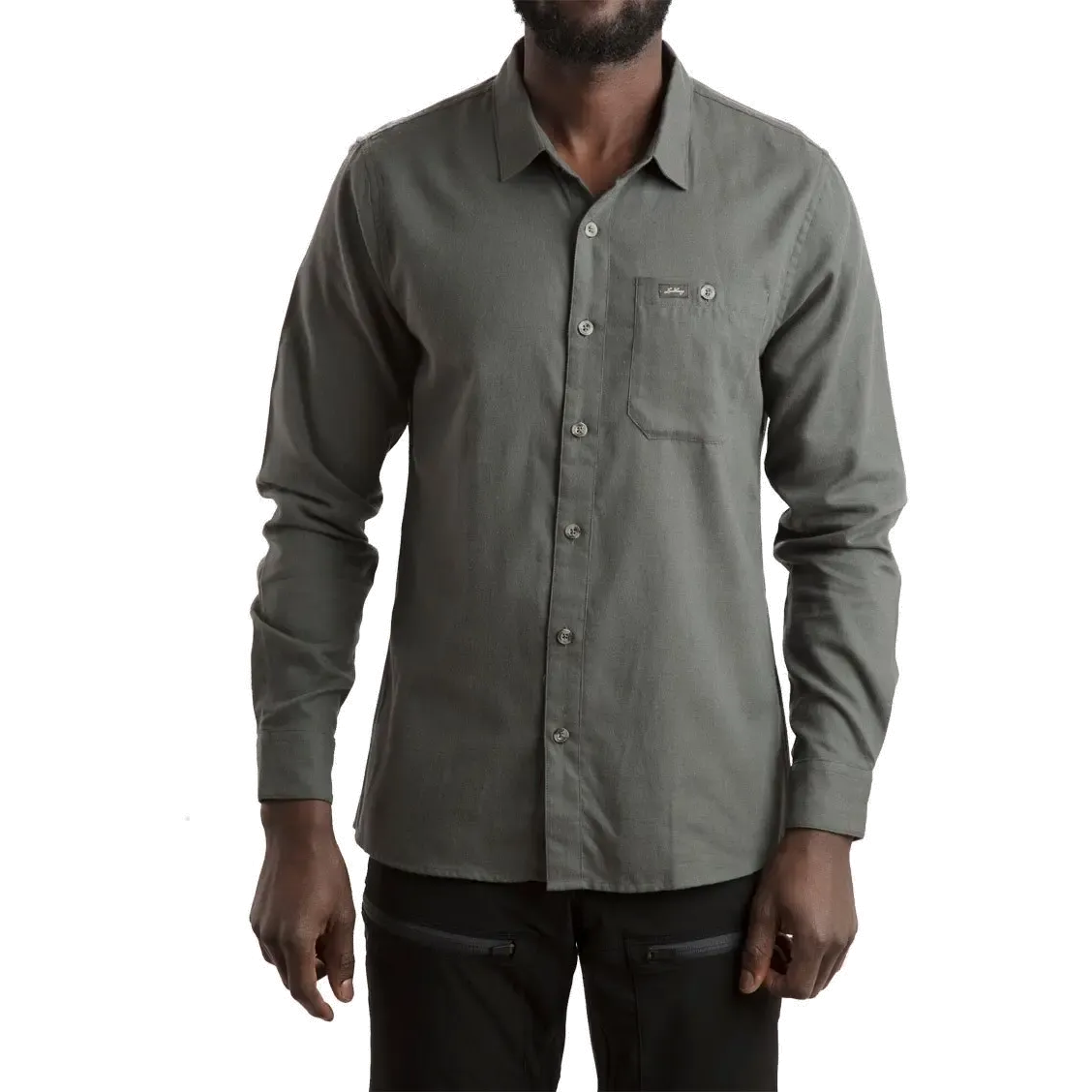 Ekren Solid LS Shirt Men herrskjorta