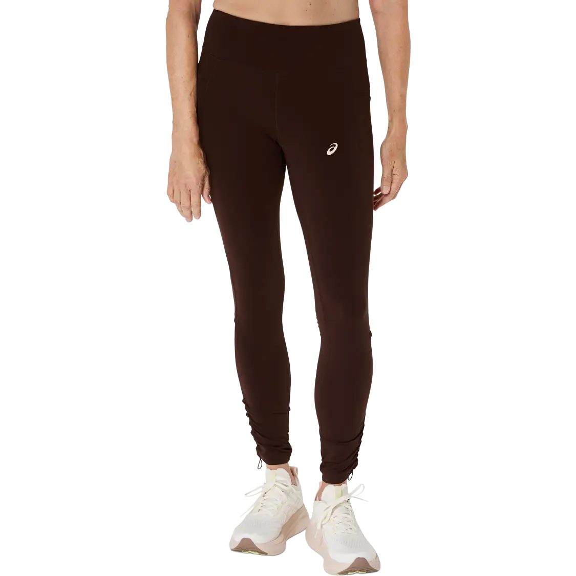 Asics Nagino Run Adjustable Tight Women - Coffee - S - Løbetights og bukser