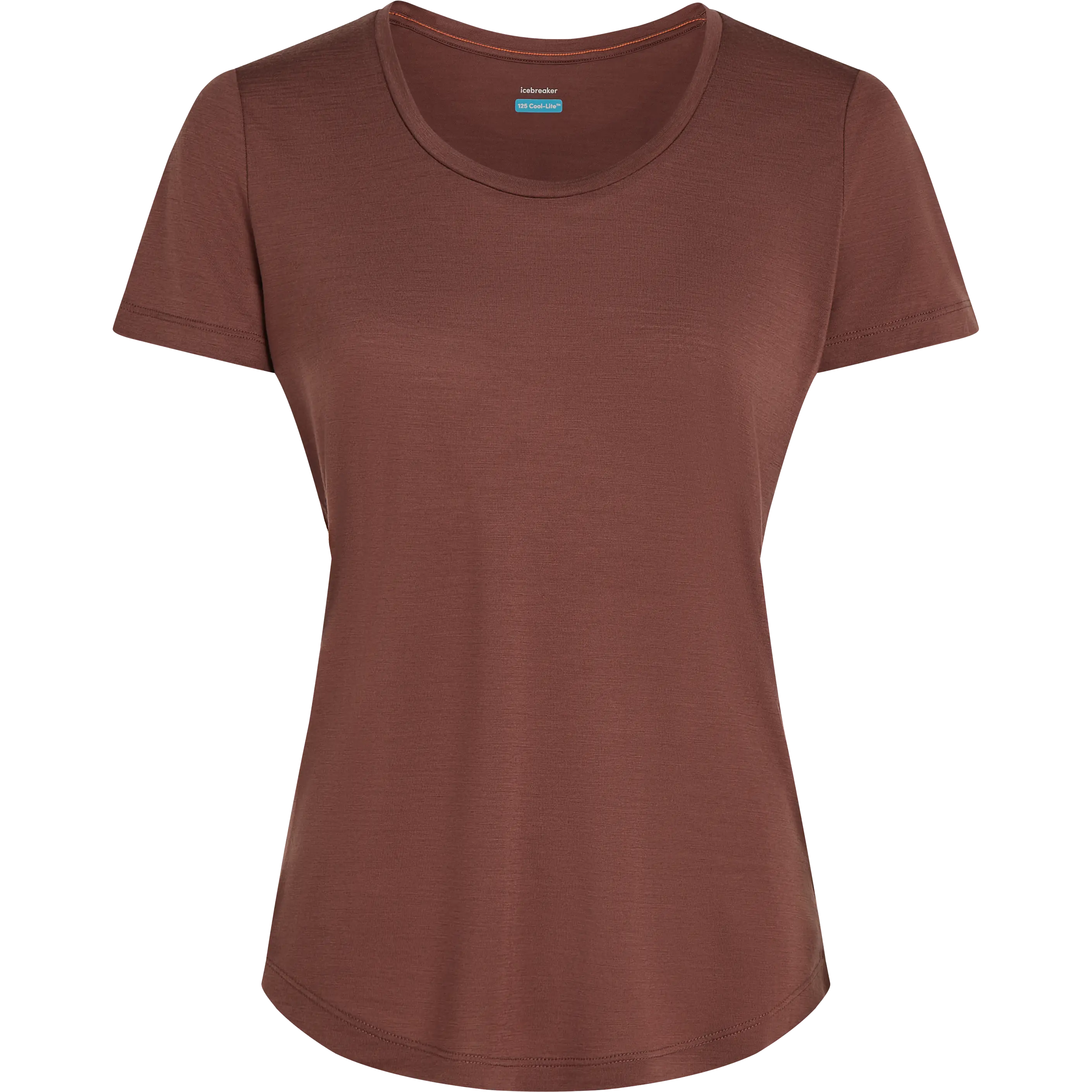 Icebreaker Sphere III SS Cool-Lite Scoop Tee Women T-shirt - Carob - XS - Kortærmet T-shirts