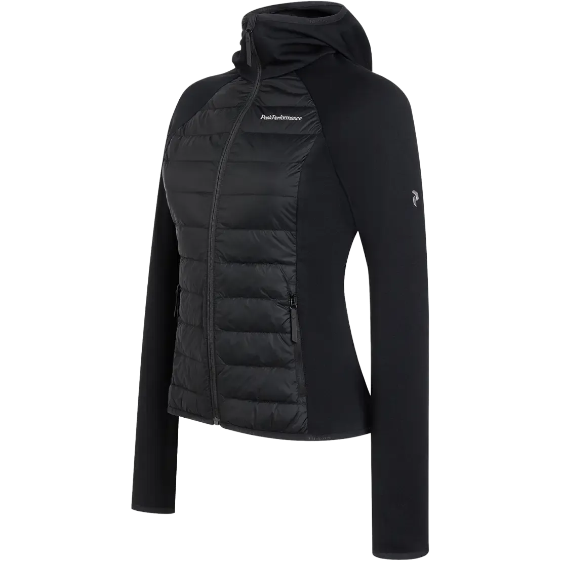 Down Hybrid Hood Jacket Women damjacka