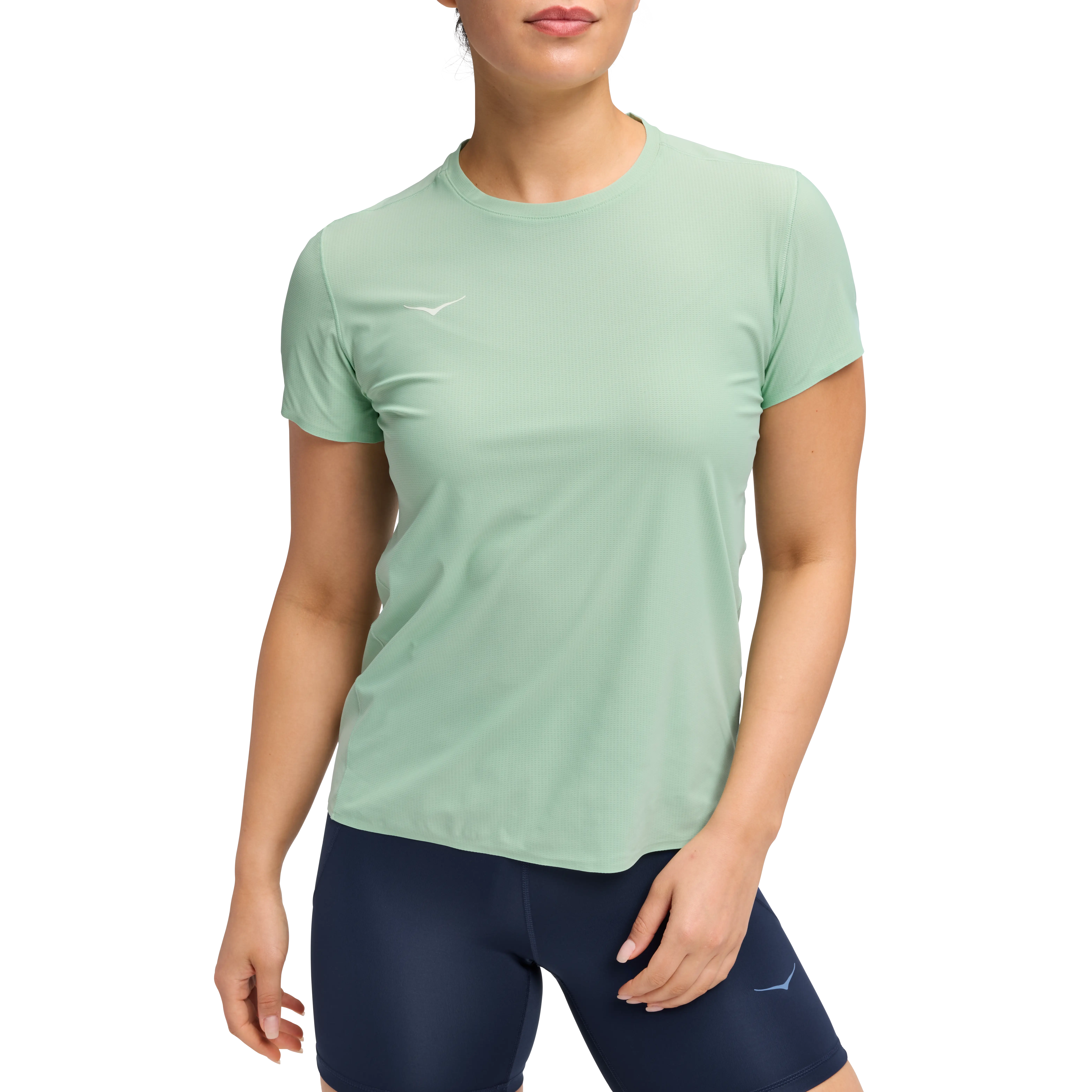 HOKA One One Airolite Short Sleeve 2.0 Women - Jadeite - XS - Løbe t-shirt