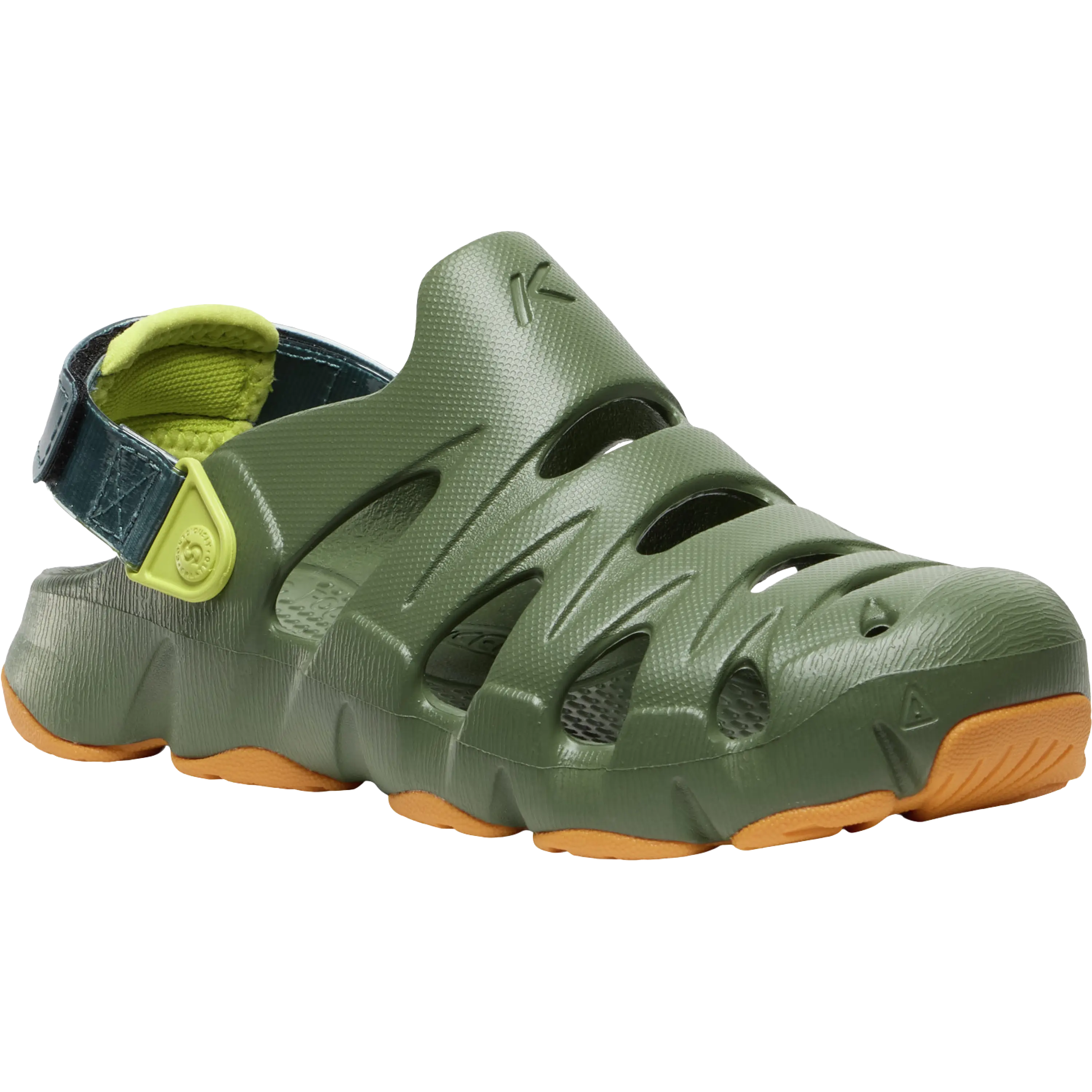 Keen HyperFLT Youth Clog børnesandal - Bronze Green - 36 - Hverdagssandaler til børn