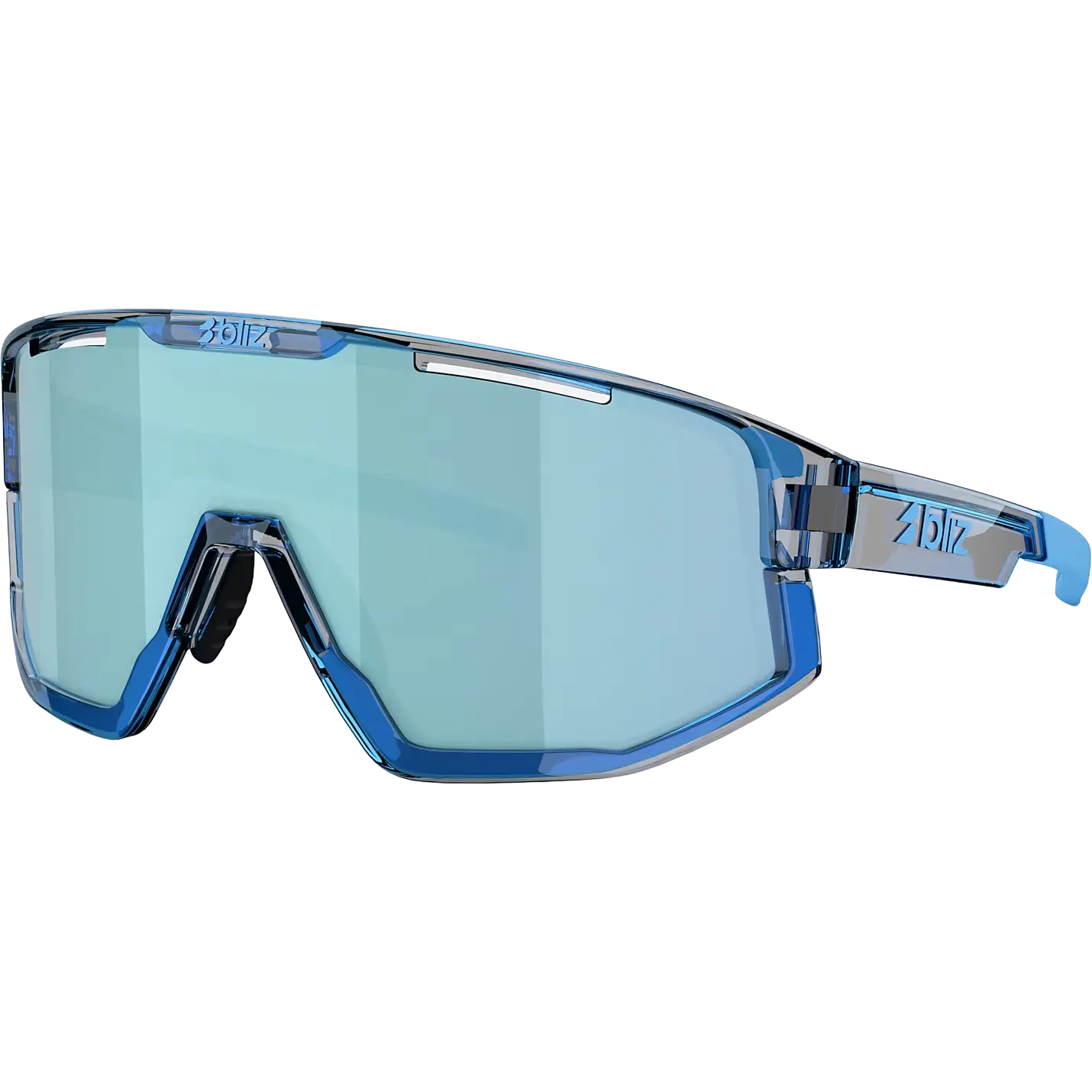 Bliz Fusion Small Unisex Sportsbriller - Transparent Blue - One size - Solbriller