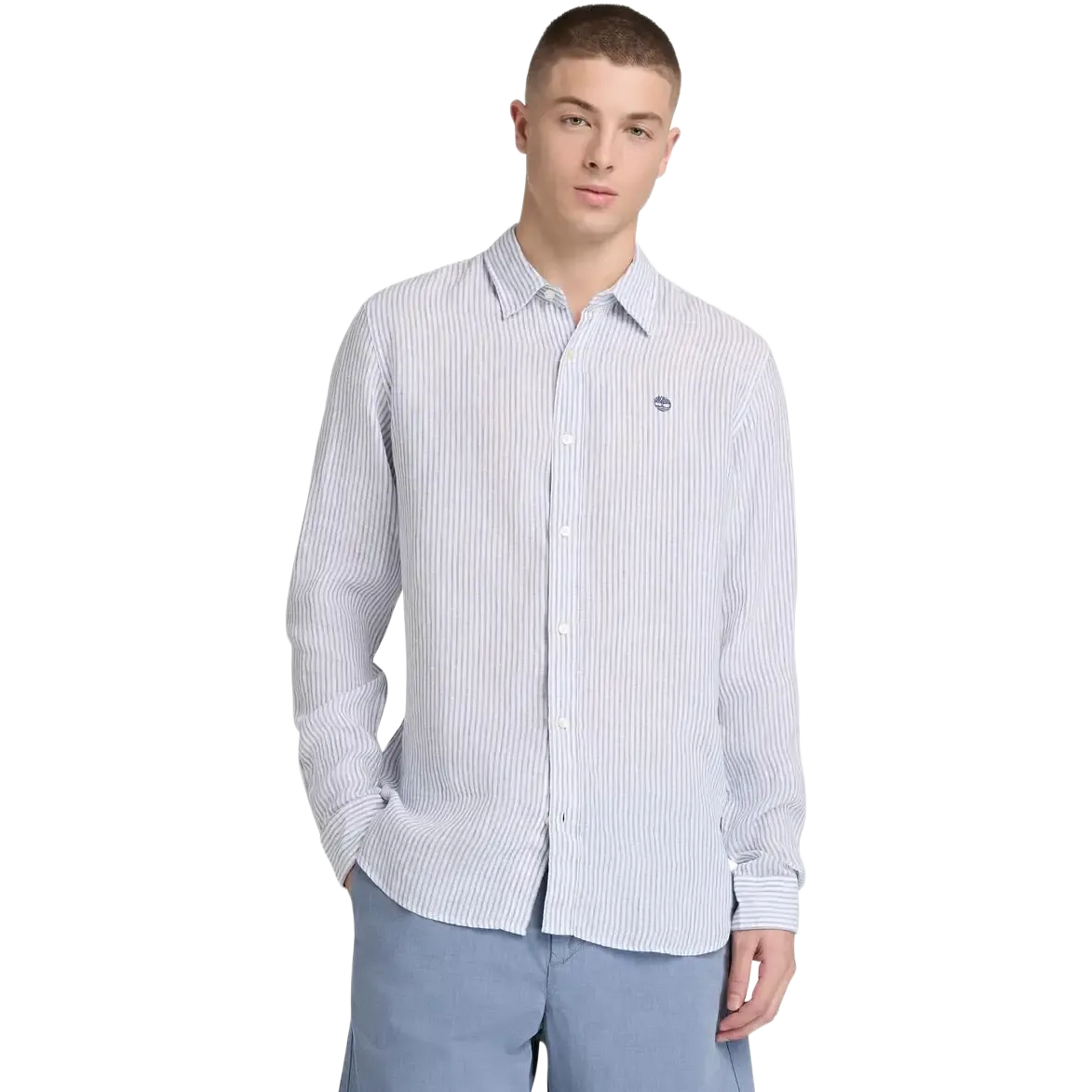 Mill Brook Linen Striped Shirt Reg Men