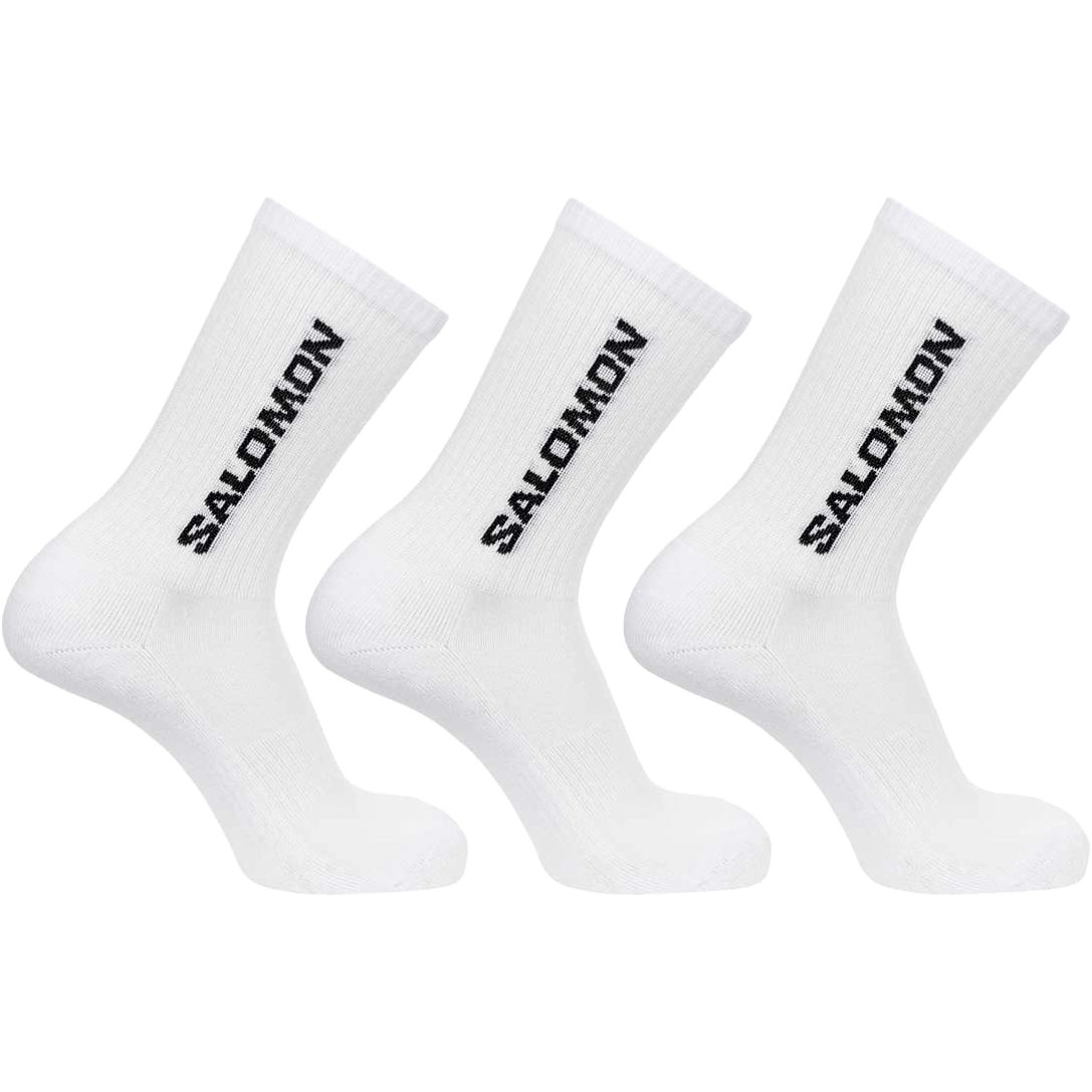 Salomon Everyday Crew 3-Pack sokker - White - L/42-44 - Hverdagssokker