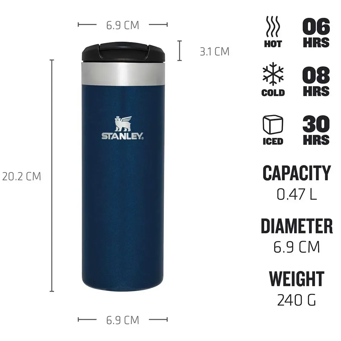The AeroLight Transit Mug 16oz/0,47 liter termokrus