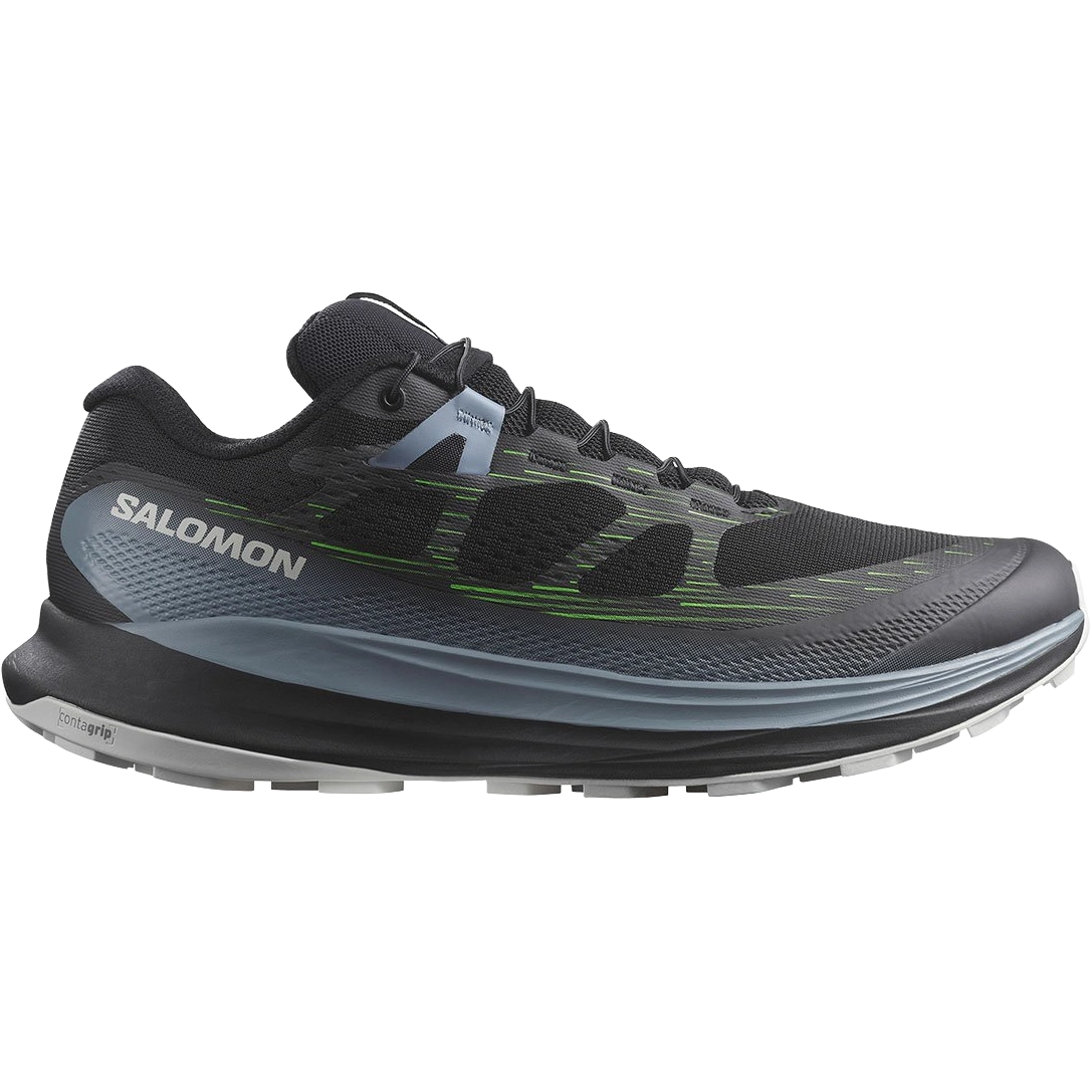 Salomon Ultra Glide 2 Men Løbesko - Black/Flint Stone/Green Gecko - UK 11,5/EU 46 2/3 - Trailsko