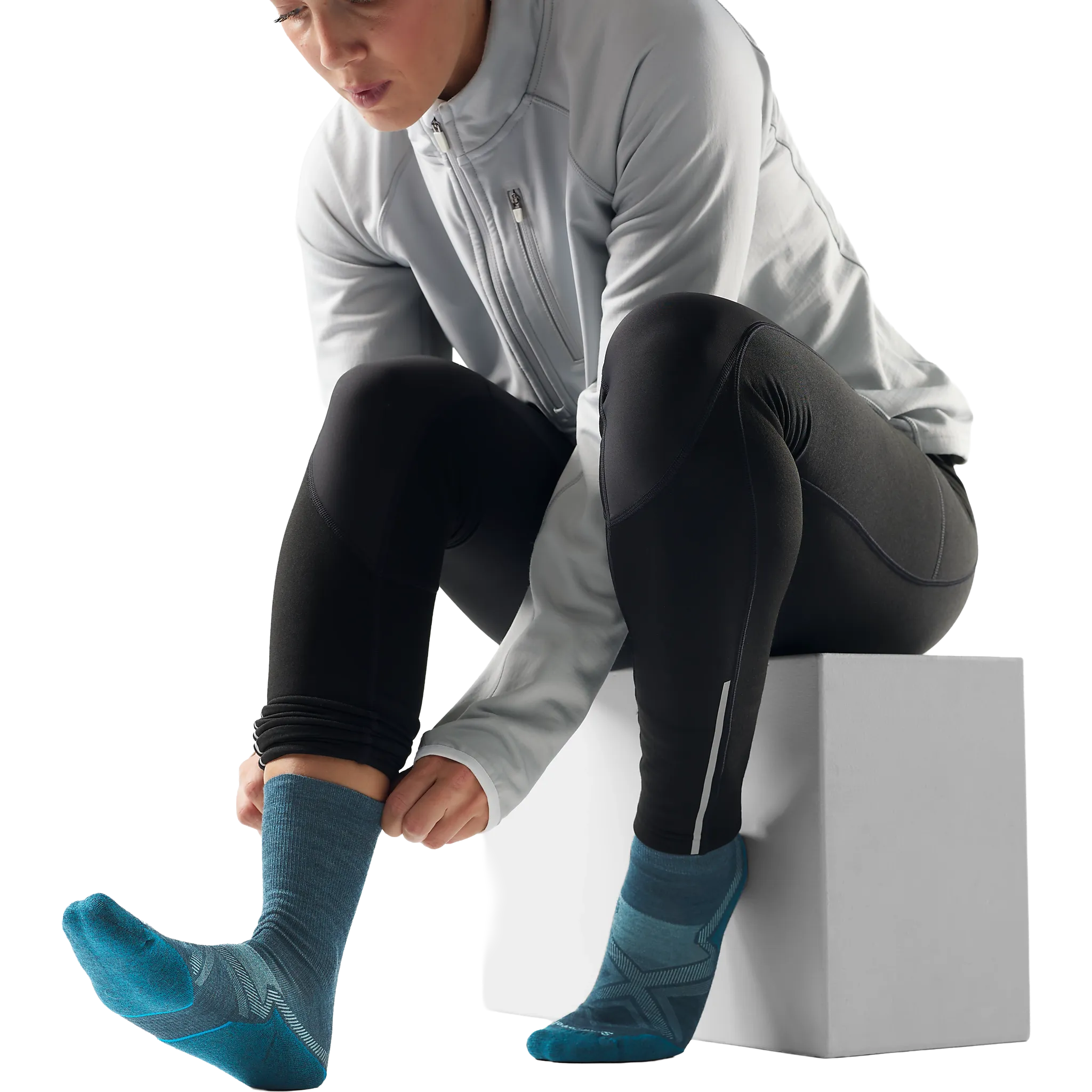 Run Cold Weather Targeted Cushion Crew W