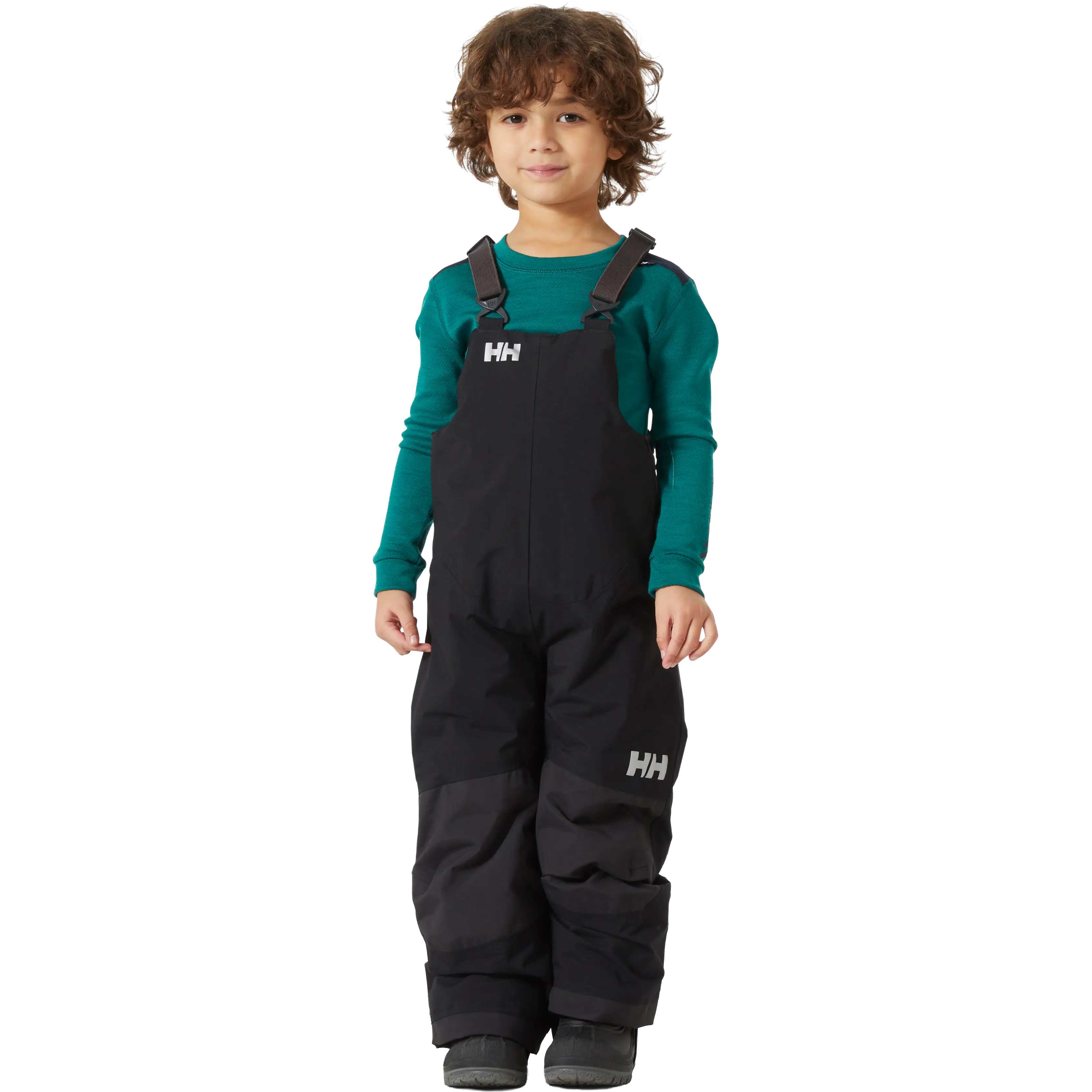 Helly Hansen Rider 2 Insulated Bib Kids skibukser / overtræksbukser - BLACK - 104 - Skibukser til børn