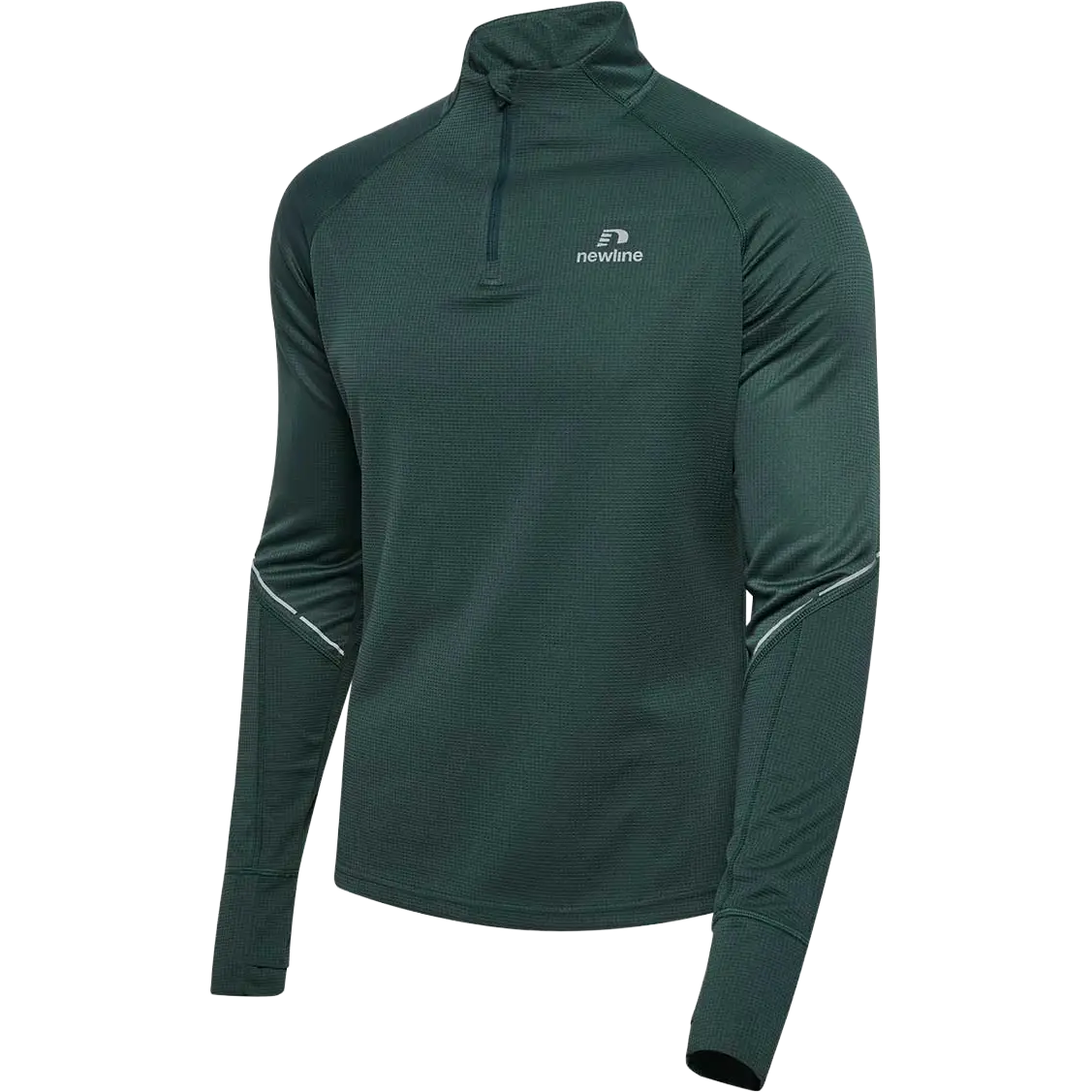 Newline Power Half Zip Men - Green Gables - XL - Løbetrøjer