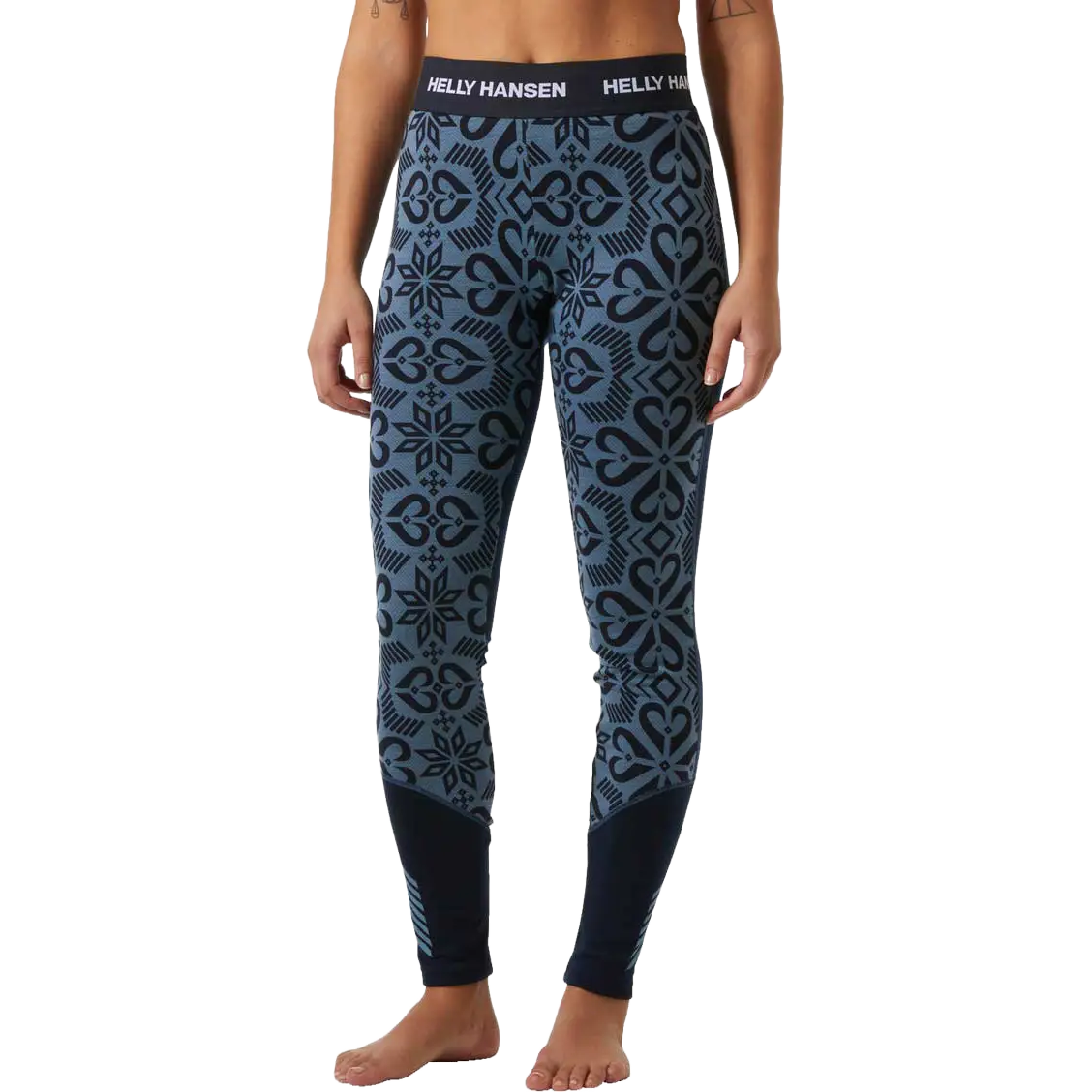 Helly Hansen Lifa Merino Midweight Graphic Pant Women - Navy - S - Uldundertøj
