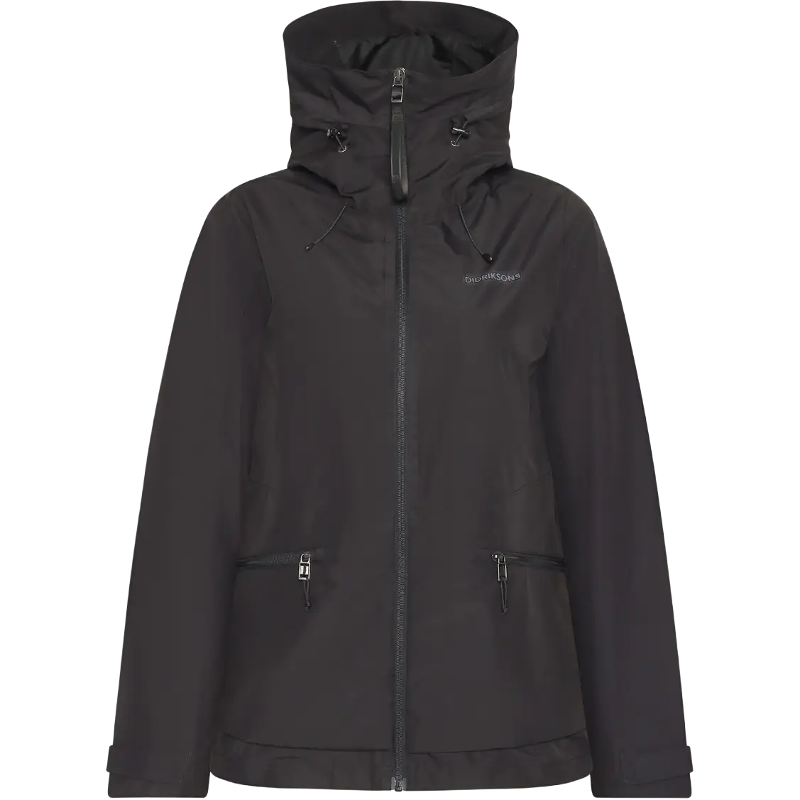 Didriksons Turvi Jacket 2 Women regnjakke - Black - 42 - Regnjakker
