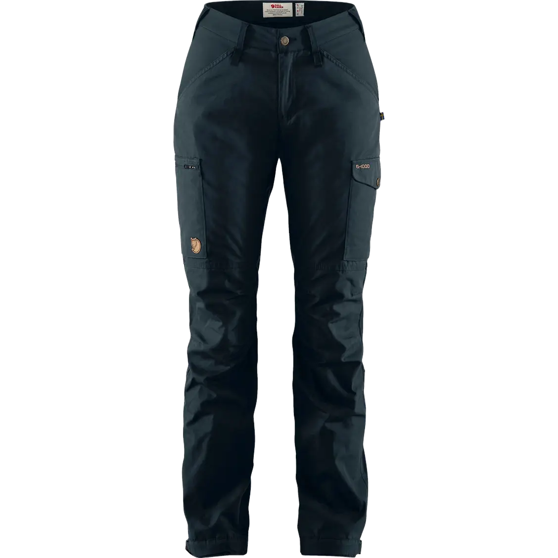 Fjällräven Kaipak Trousers Curved Women damebukser - Dark Navy - 38 - Vandrebukser