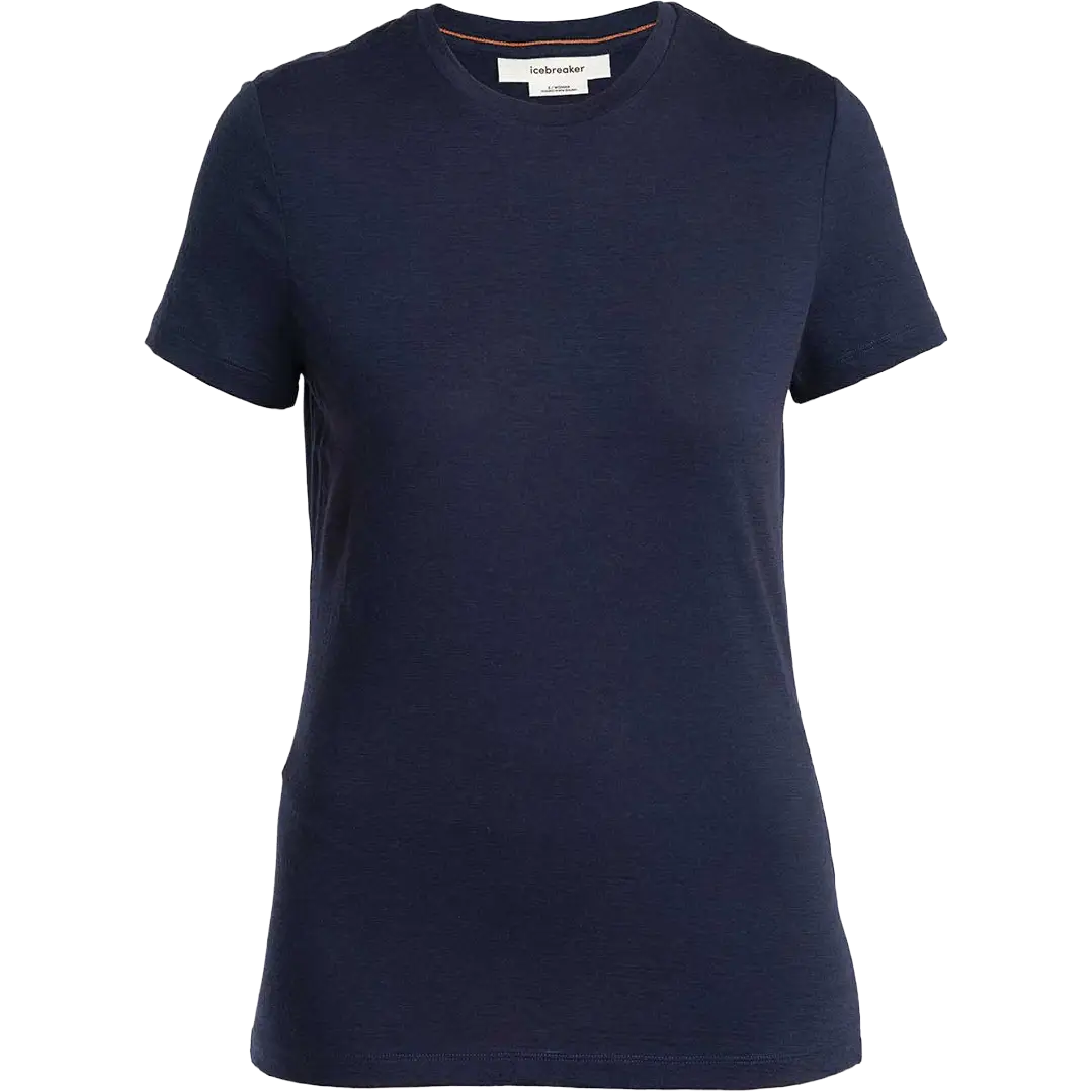 Icebreaker Tech Lite III SS Tee Women dame-T-shirt - Midnight Navy - L - Kortærmet T-shirts